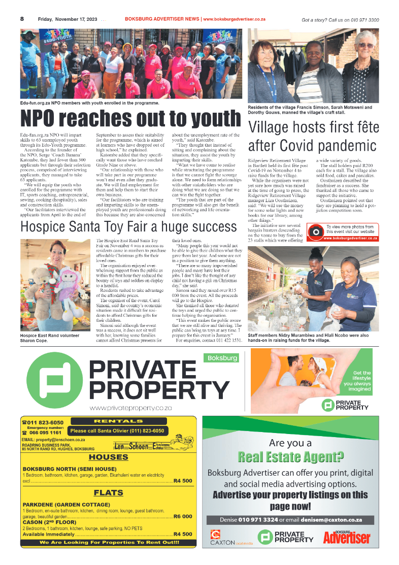 Boksburg Advertiser 17 November 2023 page 8