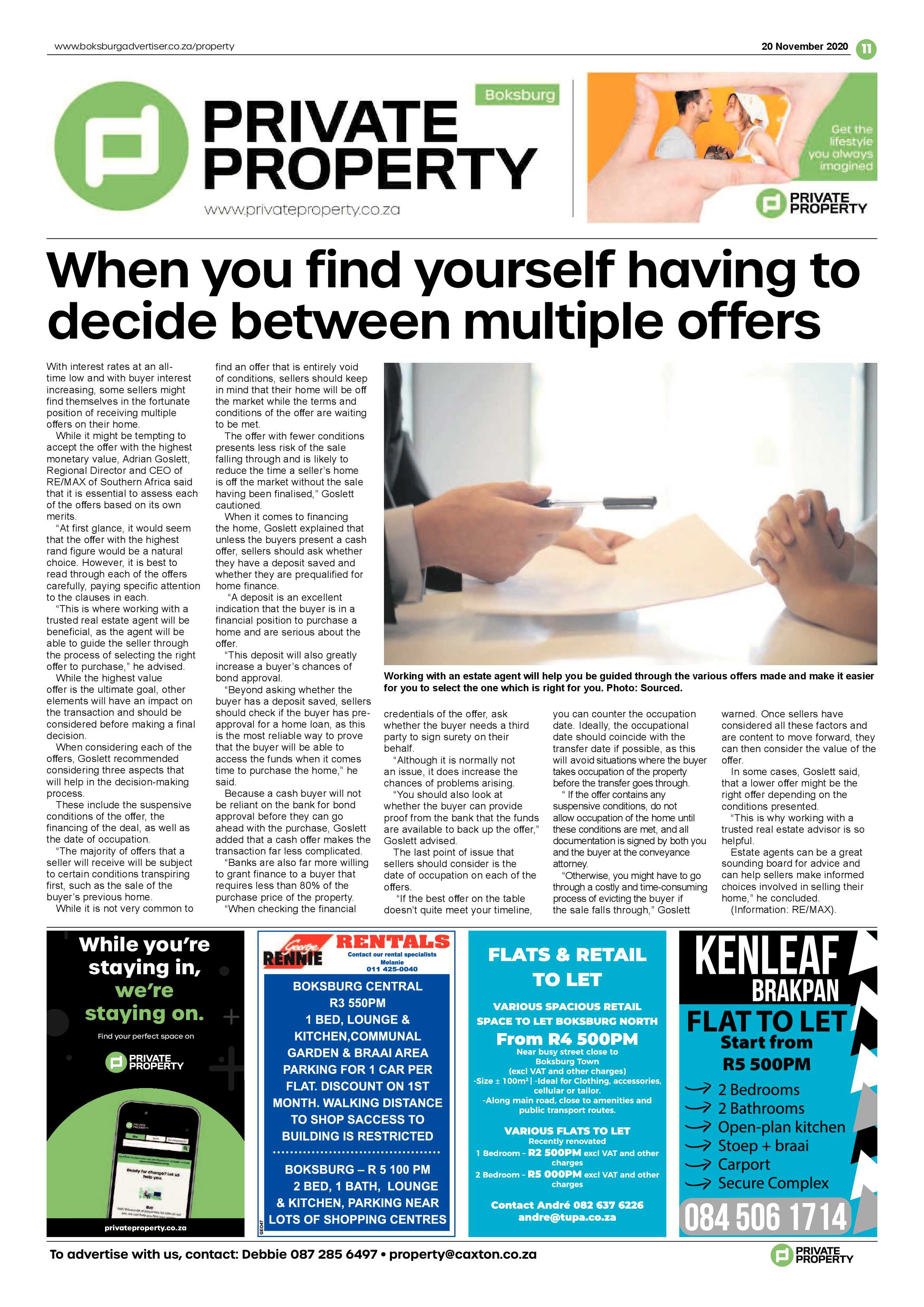 Boksburg Advertiser 17 November  2020 page 11