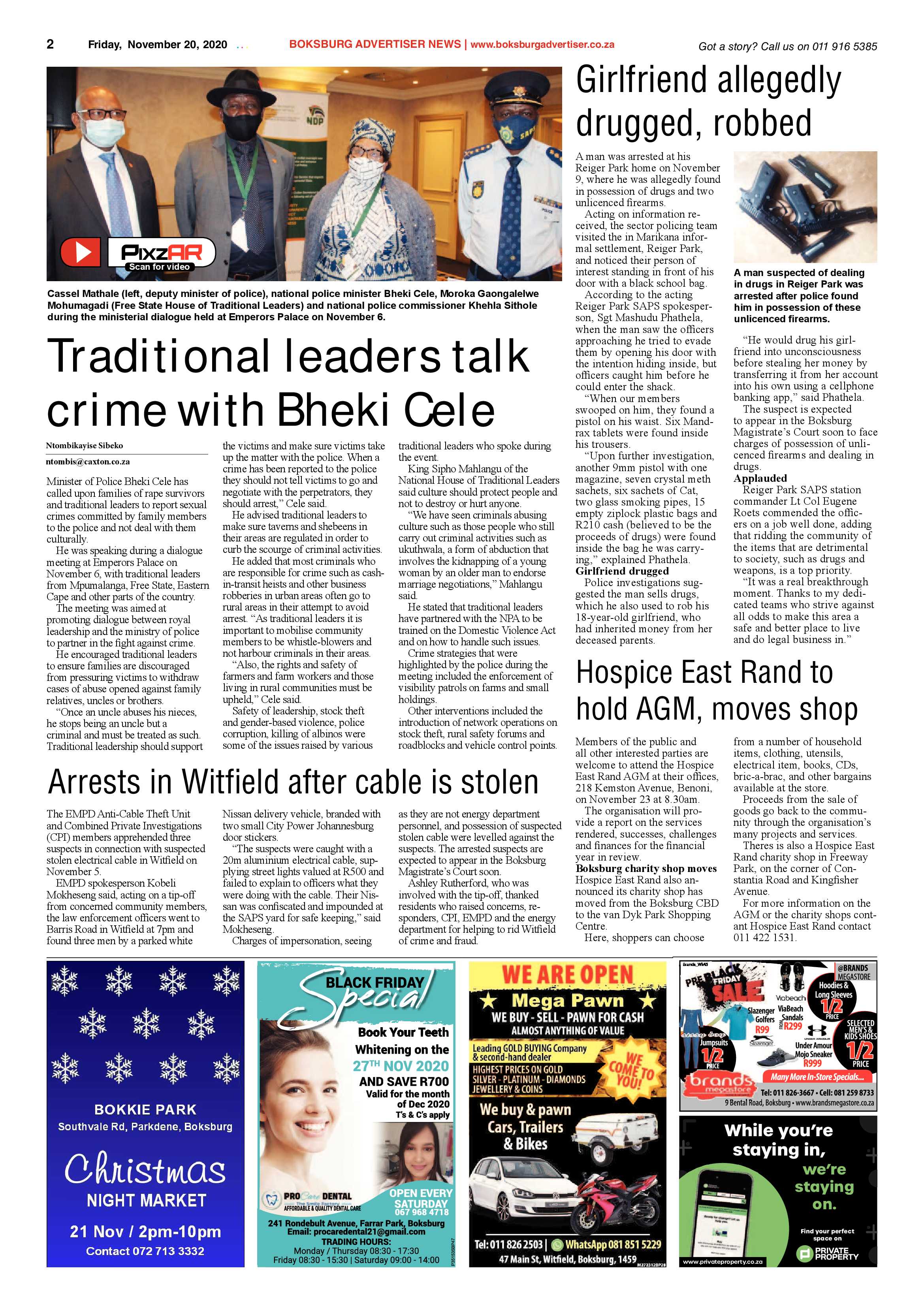 Boksburg Advertiser 17 November  2020 page 2