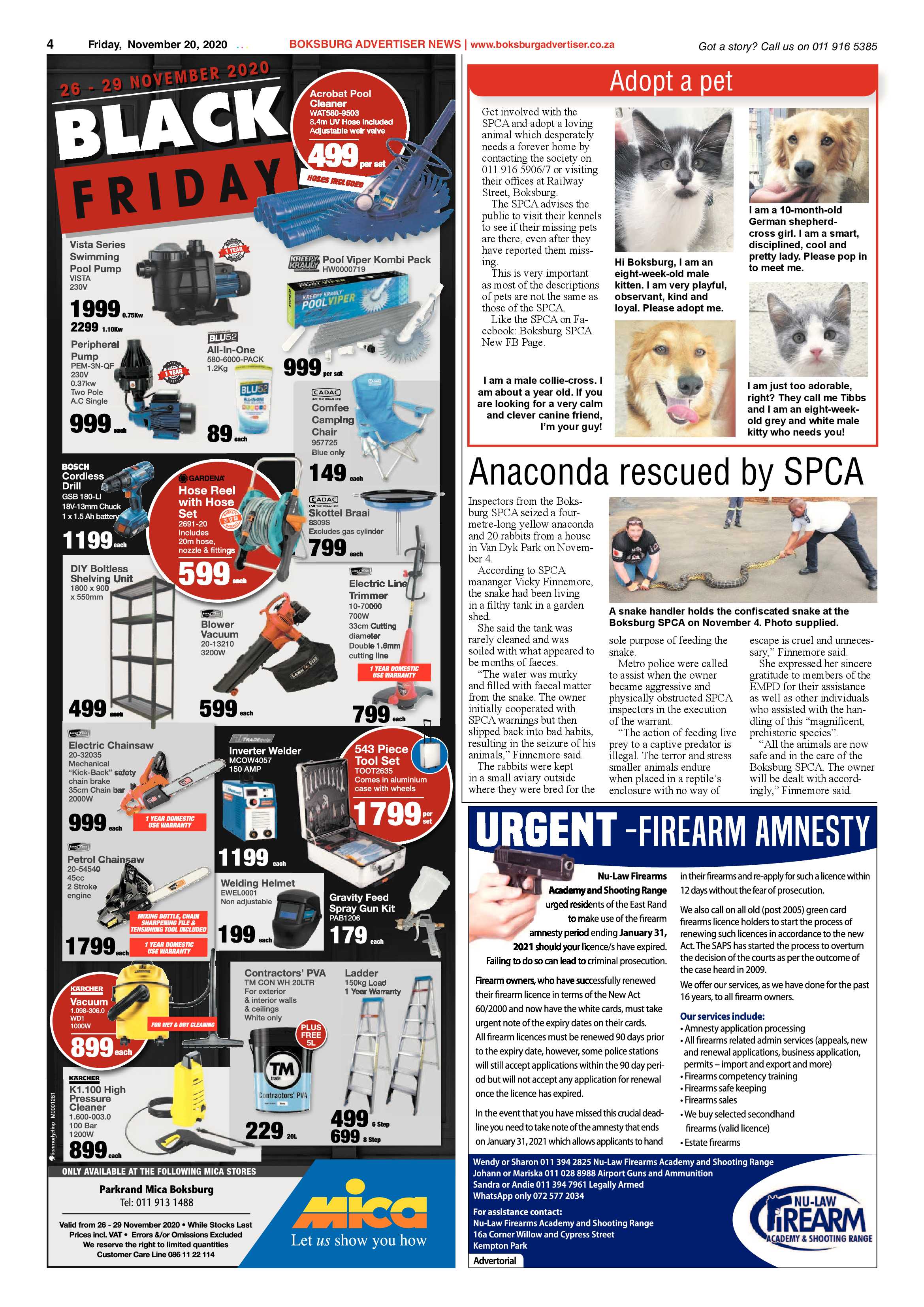 Boksburg Advertiser 17 November  2020 page 4
