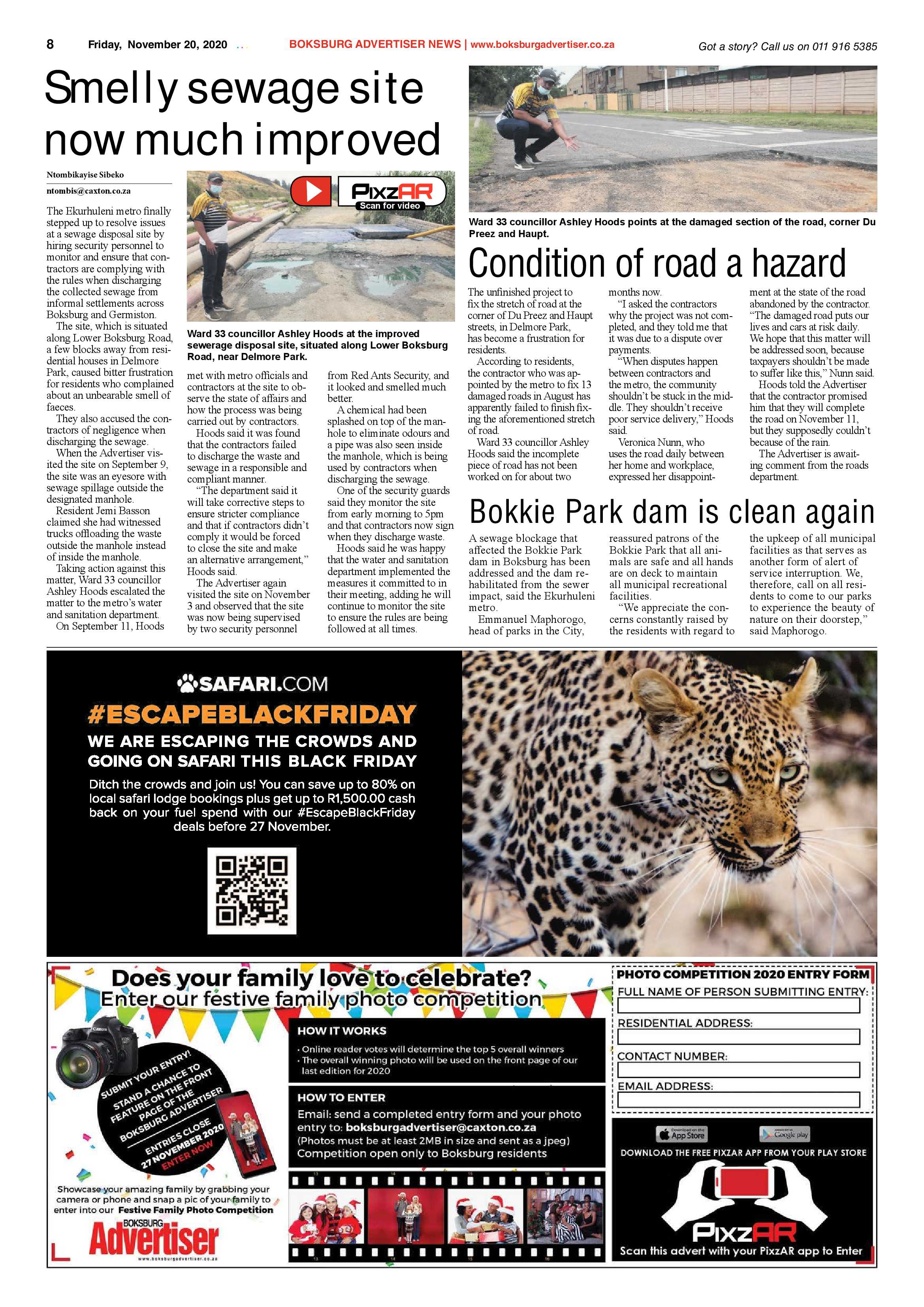 Boksburg Advertiser 17 November  2020 page 8