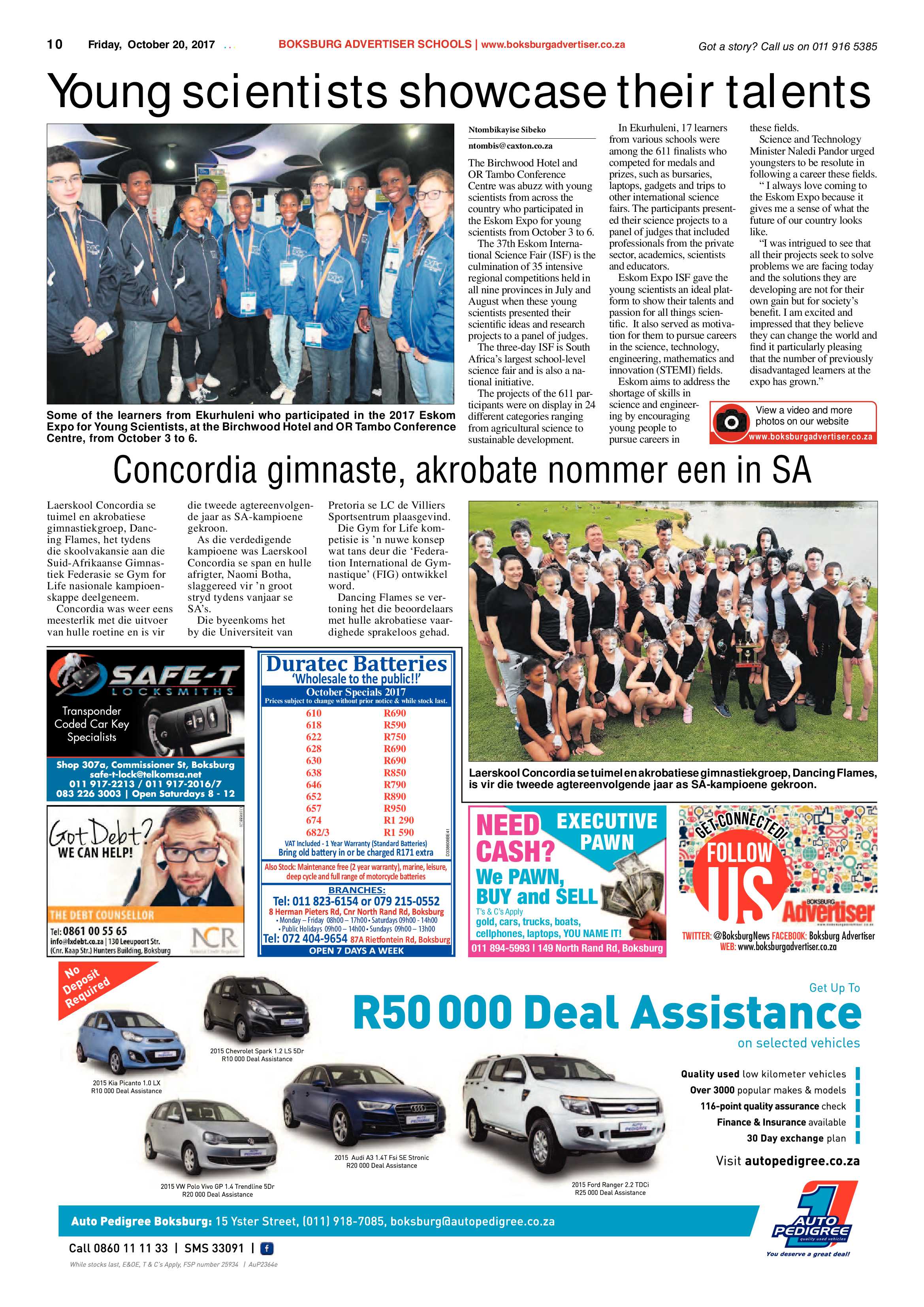 Boksburg Advertiser 17 October 2017 page 10