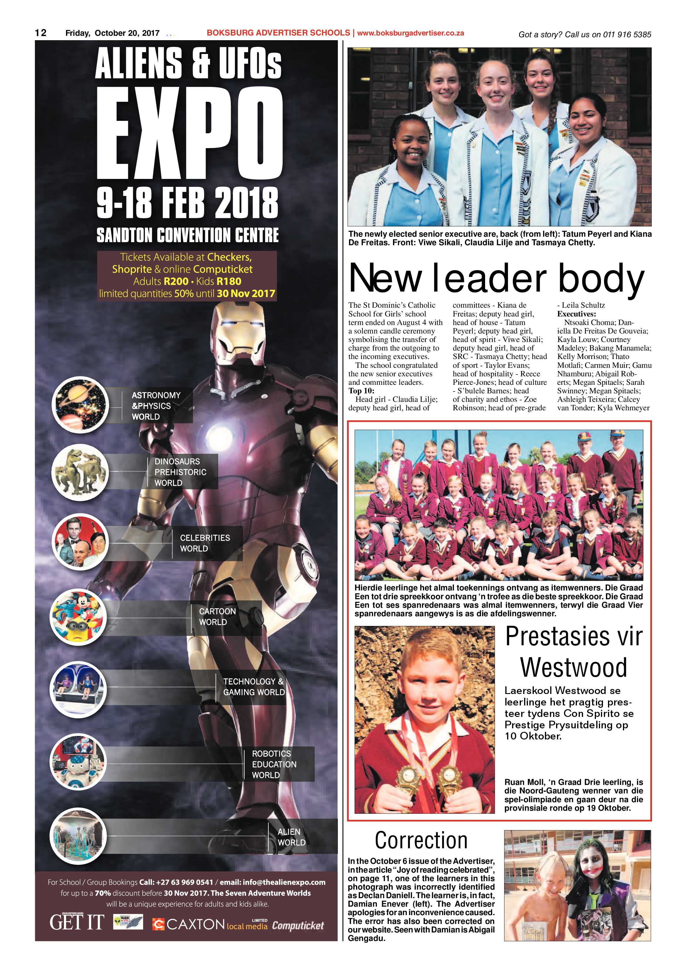 Boksburg Advertiser 17 October 2017 page 12