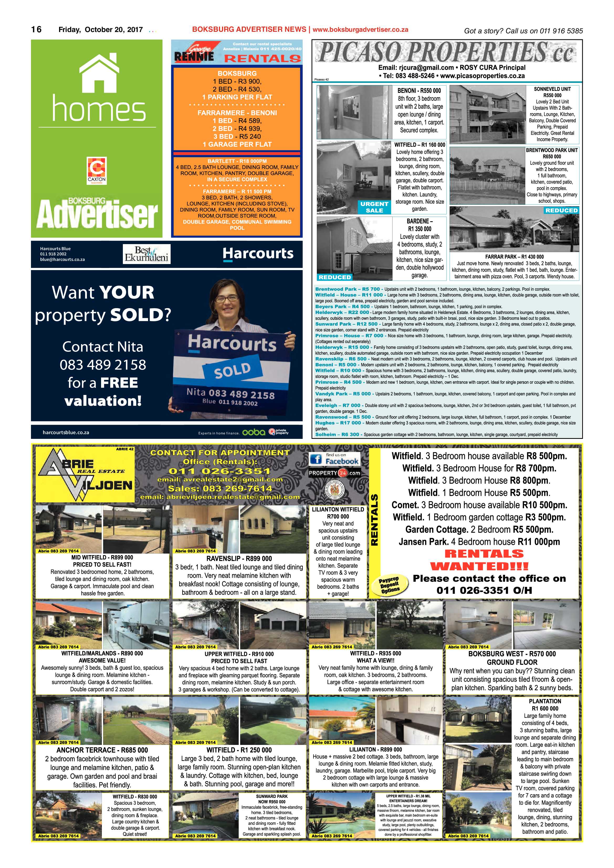 Boksburg Advertiser 17 October 2017 page 16