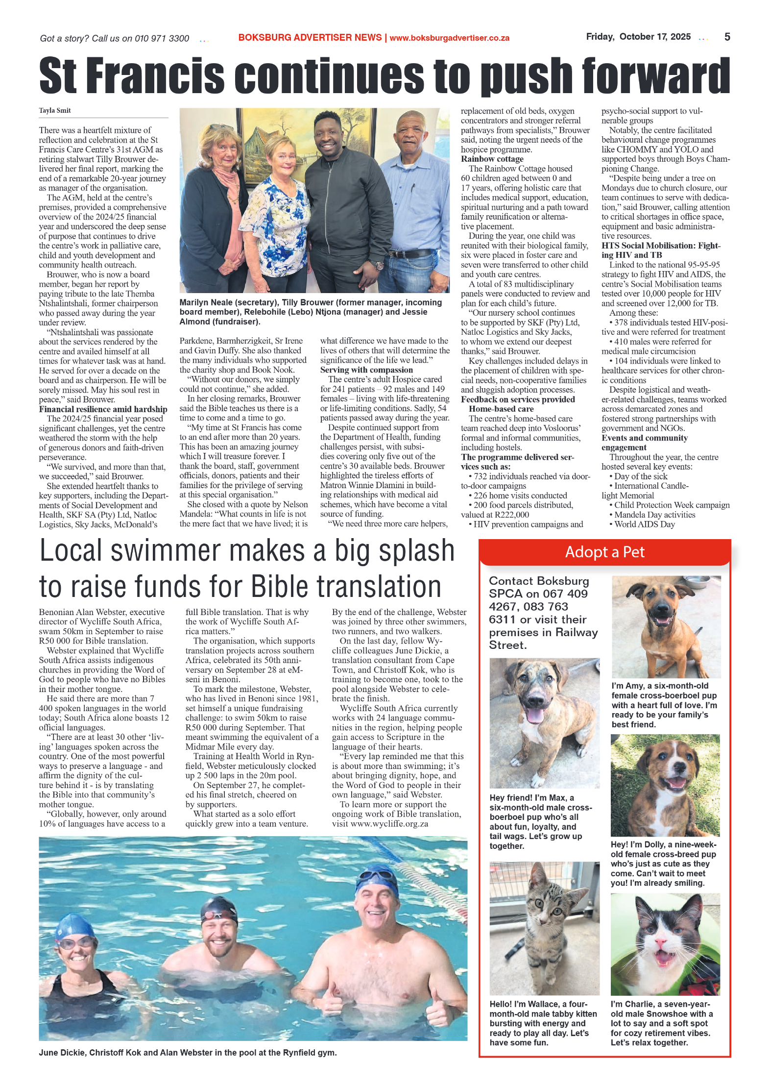 Boksburg Advertiser 17 October 2025 page 5