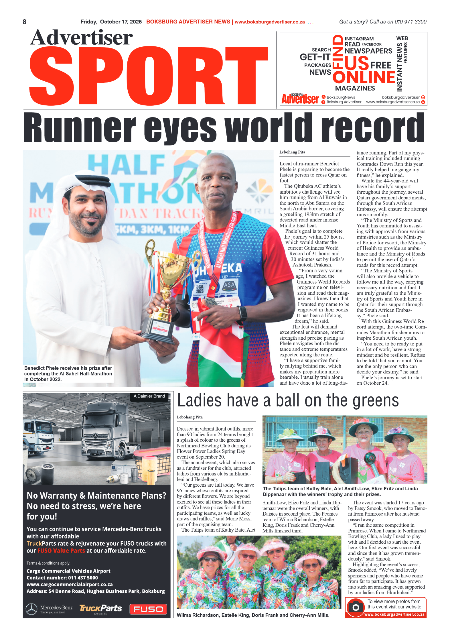 Boksburg Advertiser 17 October 2025 page 8