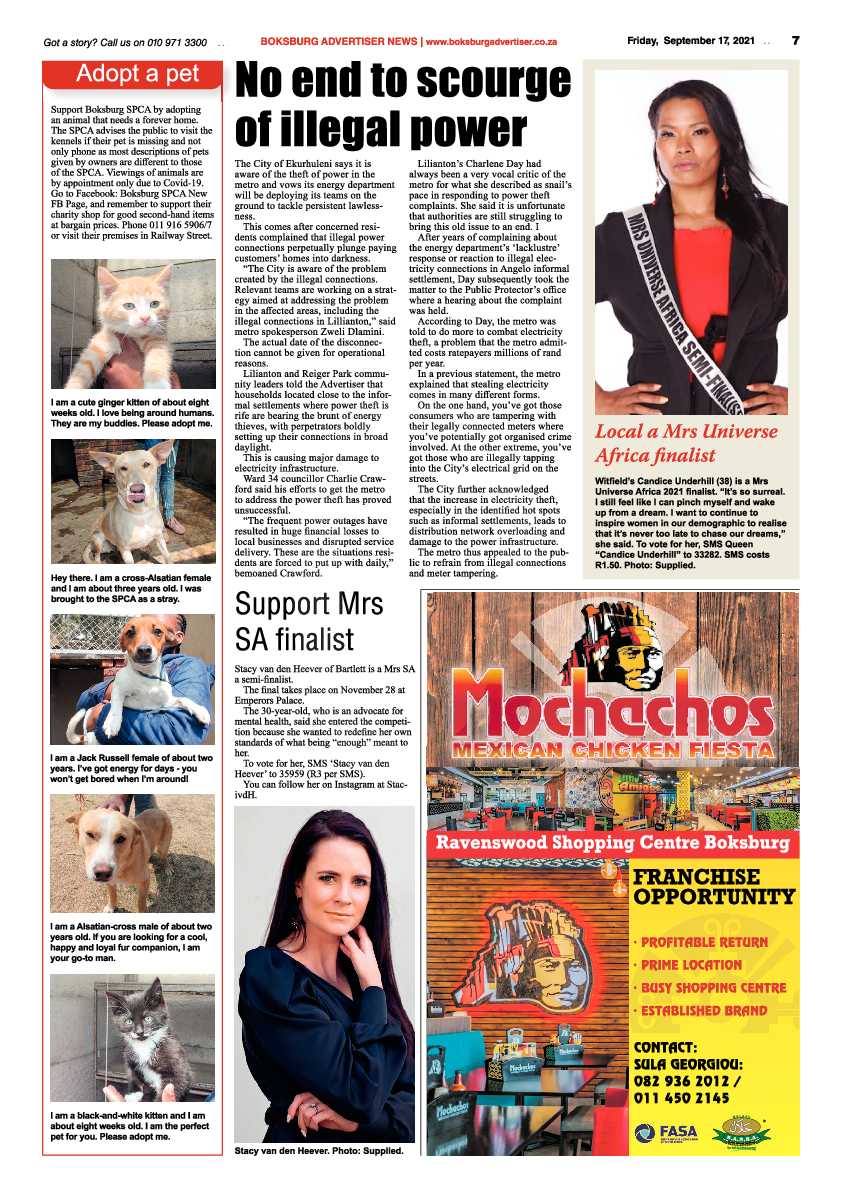 Boksburg Advertiser 17 September 2021 page 7