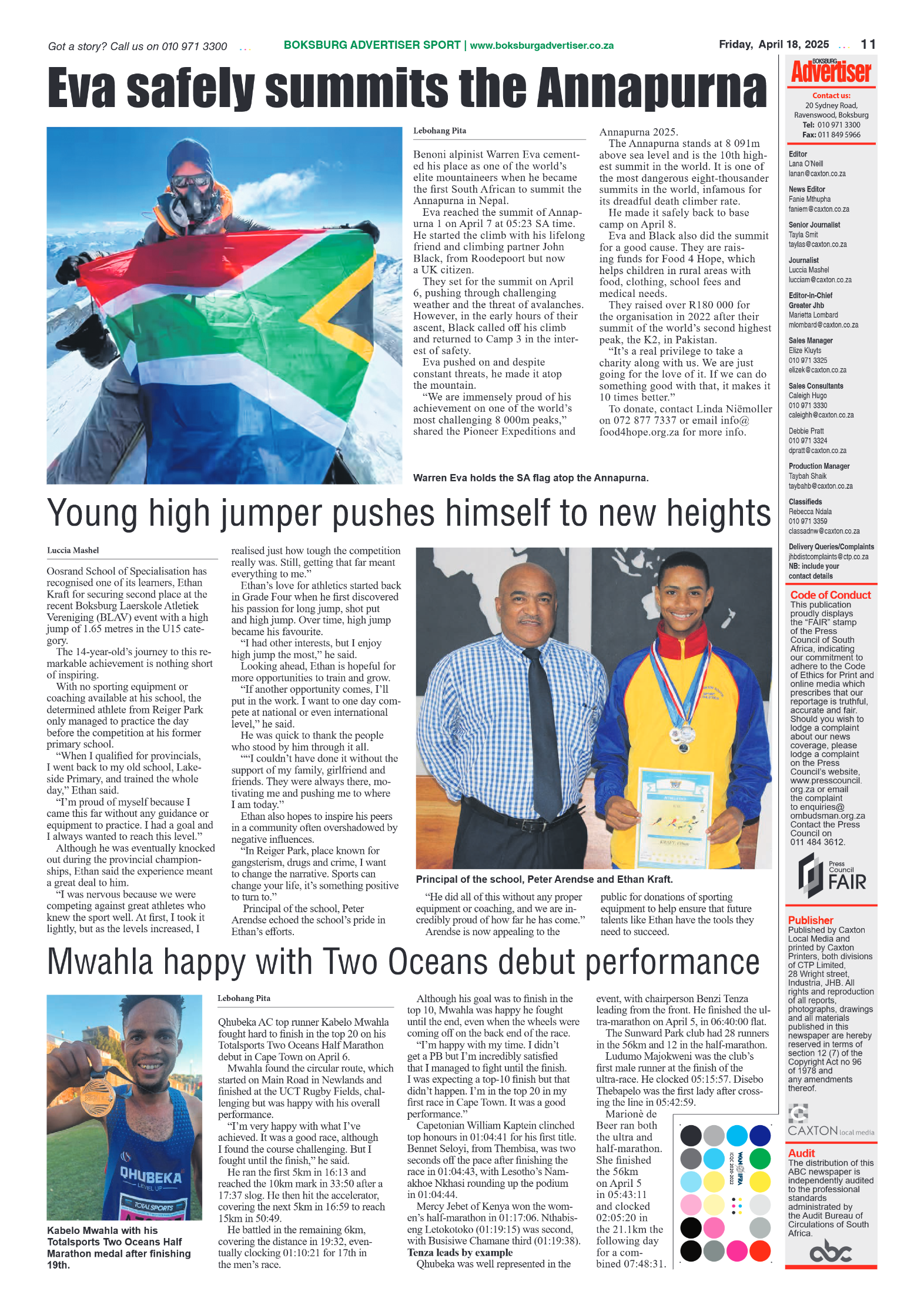 Boksburg Advertiser 18 April 2025 page 11