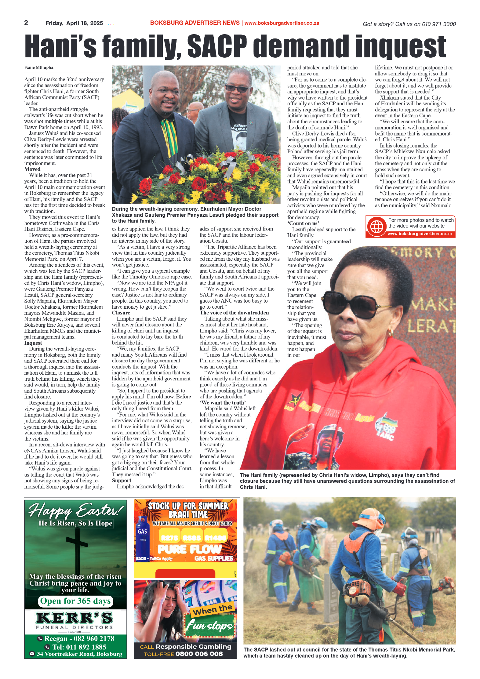 Boksburg Advertiser 18 April 2025 page 2