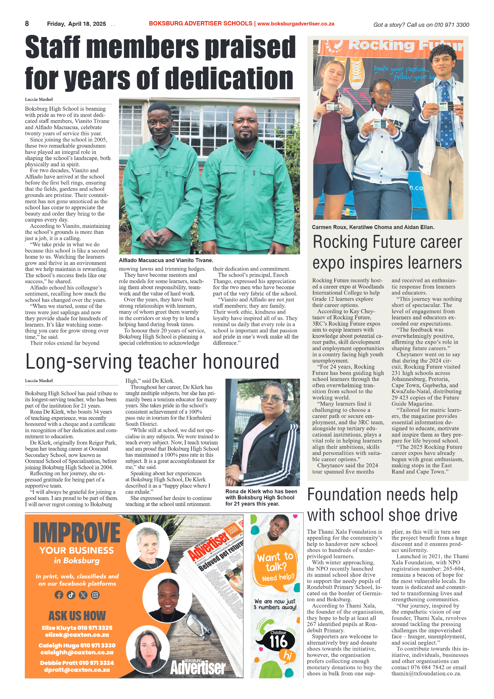 Boksburg Advertiser 18 April 2025 page 8