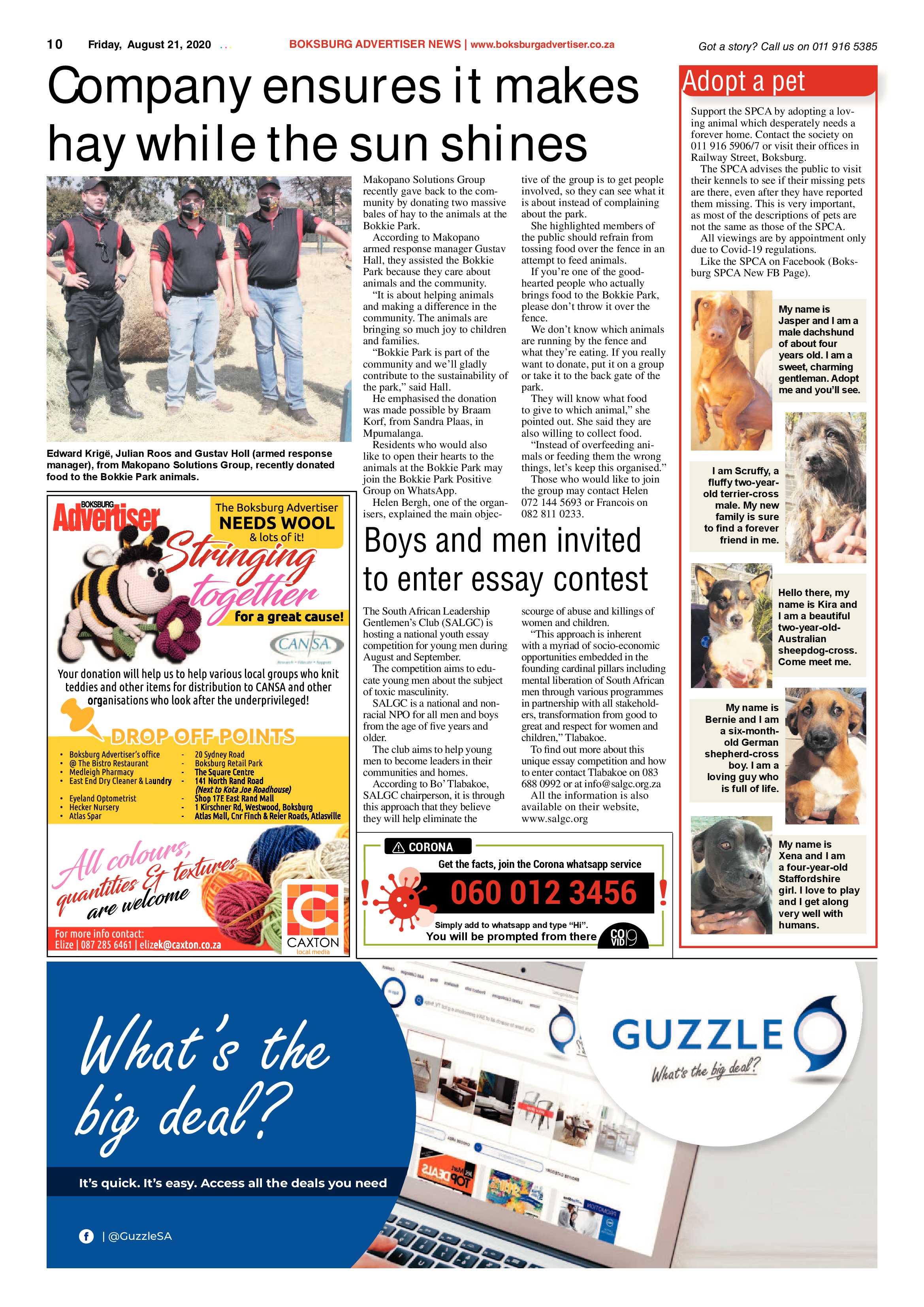 Boksburg Advertiser 18 August 2020 page 10