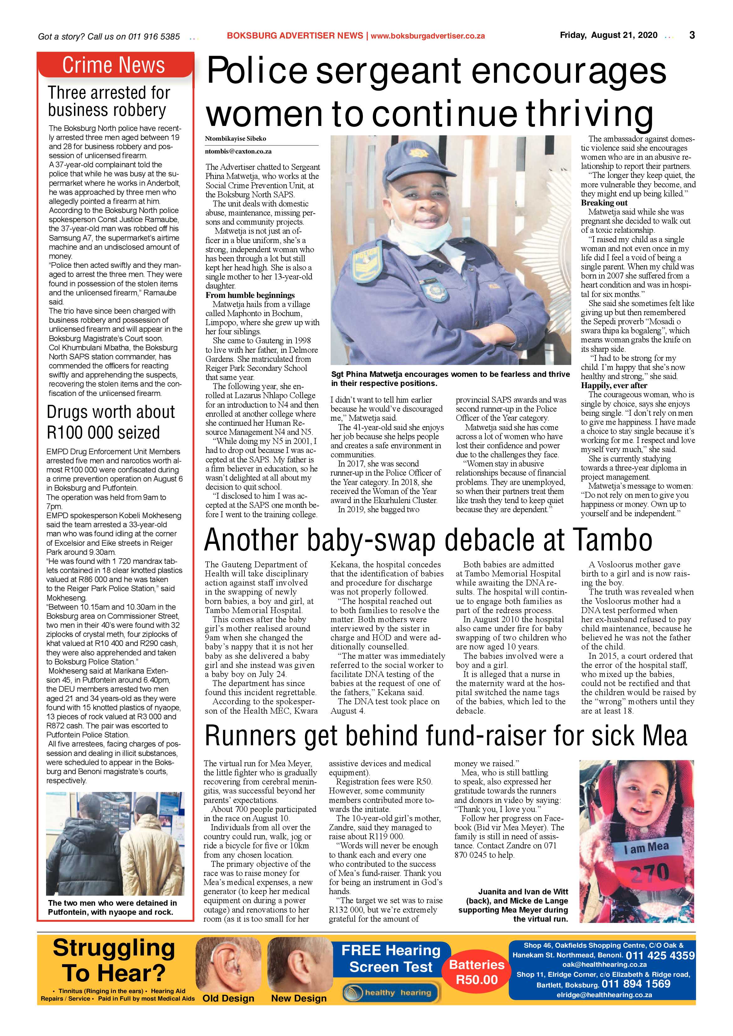Boksburg Advertiser 18 August 2020 page 3