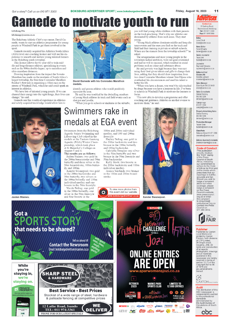 Boksburg Advertiser 18 August 2023 page 11