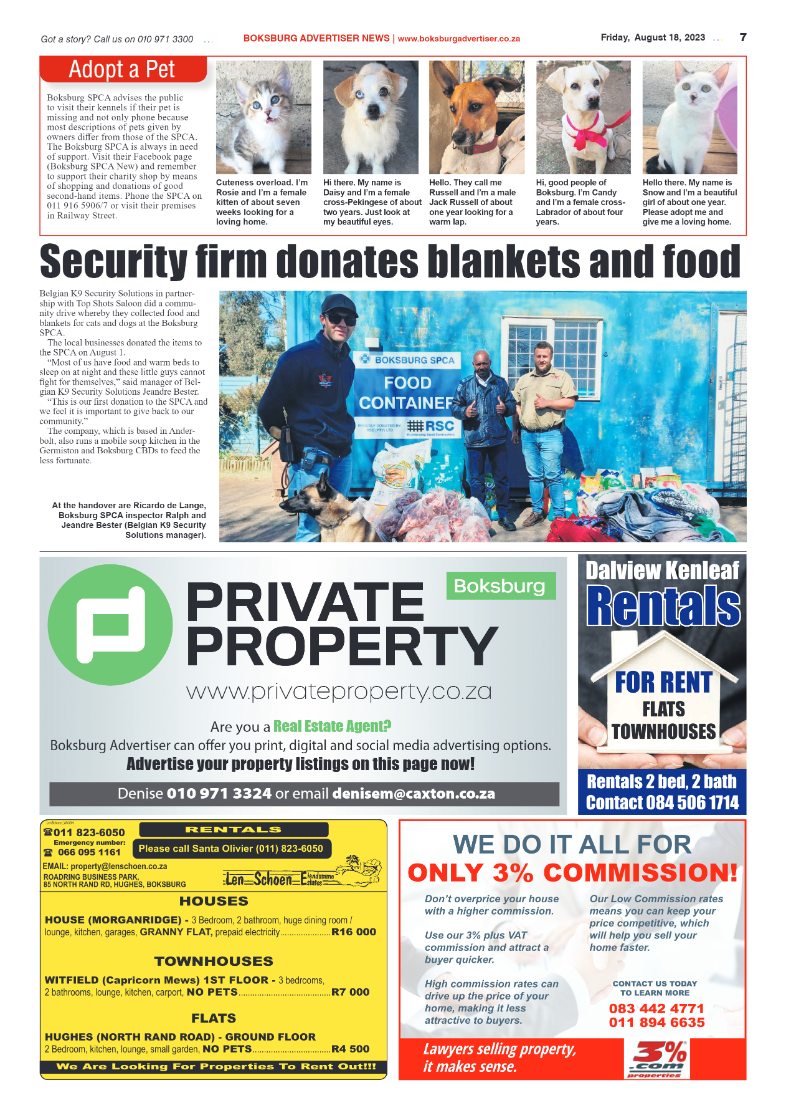 Boksburg Advertiser 18 August 2023 page 7