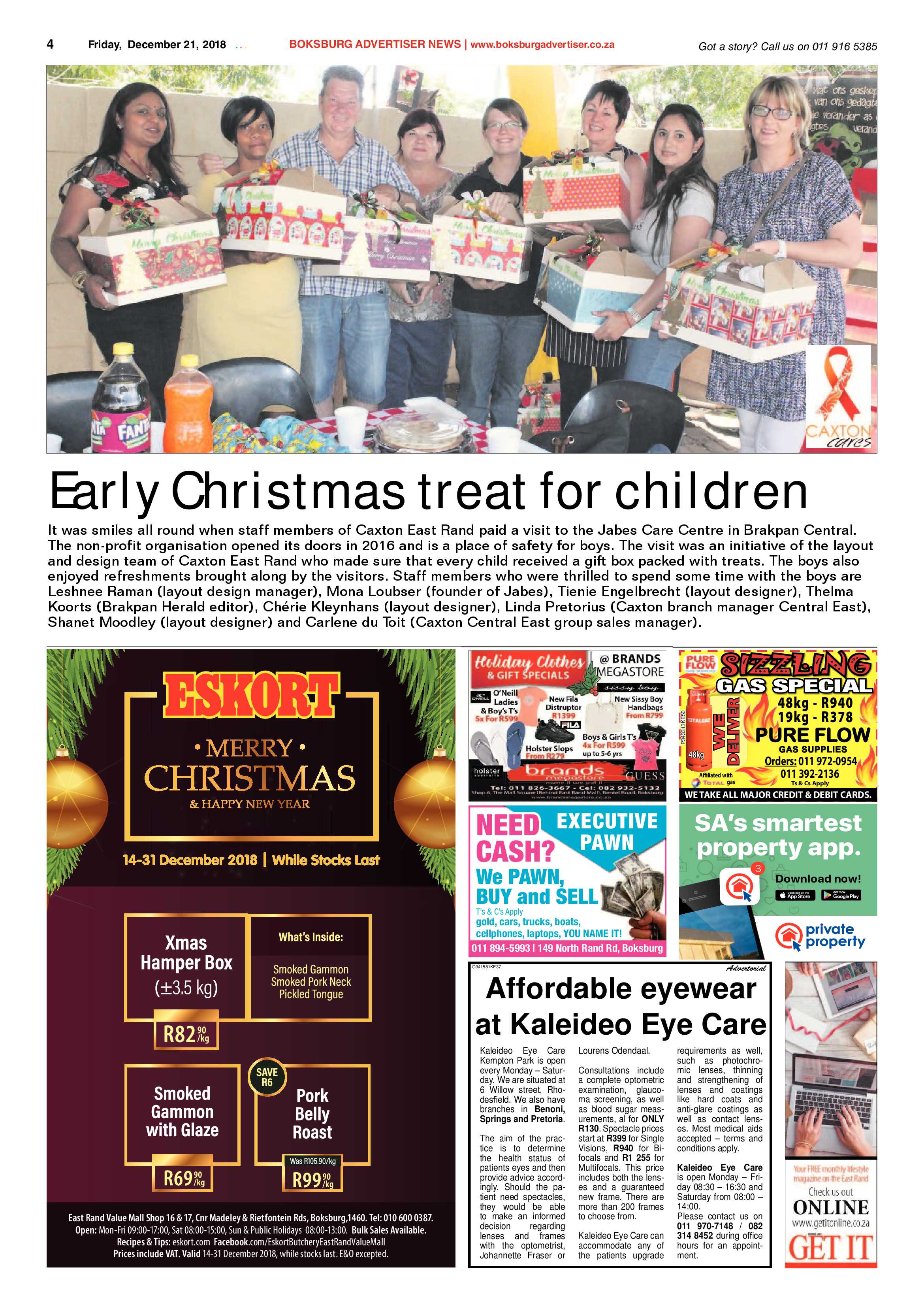 Boksburg Advertiser 18 December 2018 page 4