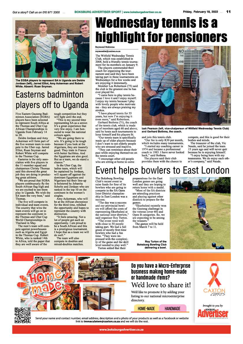 Boksburg Advertiser 18 February 2022 page 11
