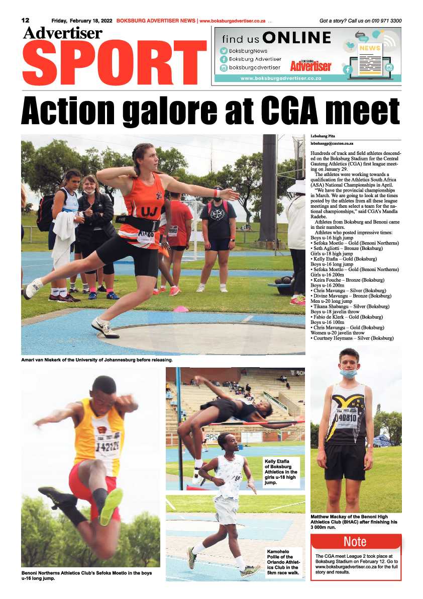 Boksburg Advertiser 18 February 2022 page 12