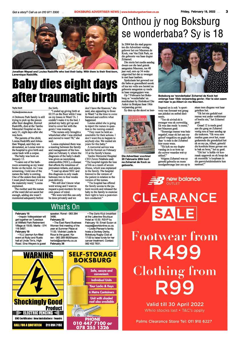 Boksburg Advertiser 18 February 2022 page 3