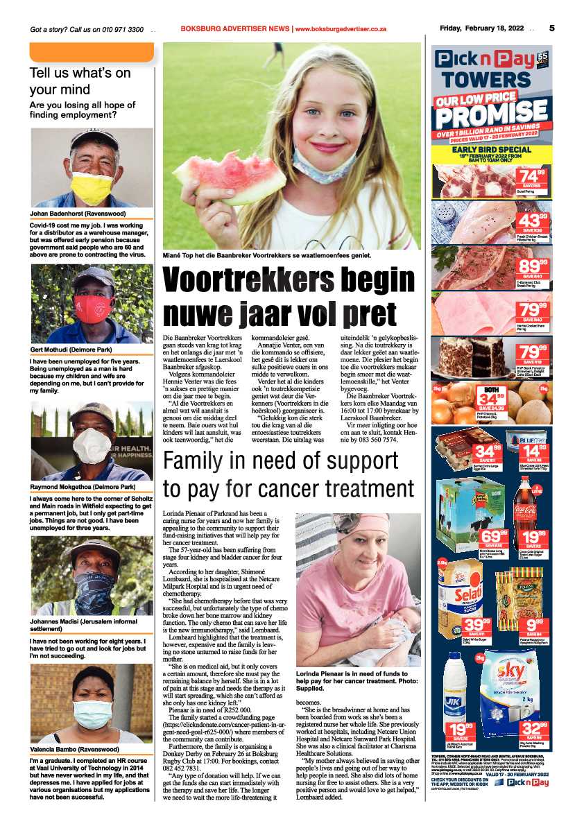 Boksburg Advertiser 18 February 2022 page 5