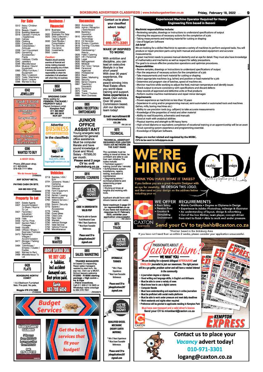 Boksburg Advertiser 18 February 2022 page 9