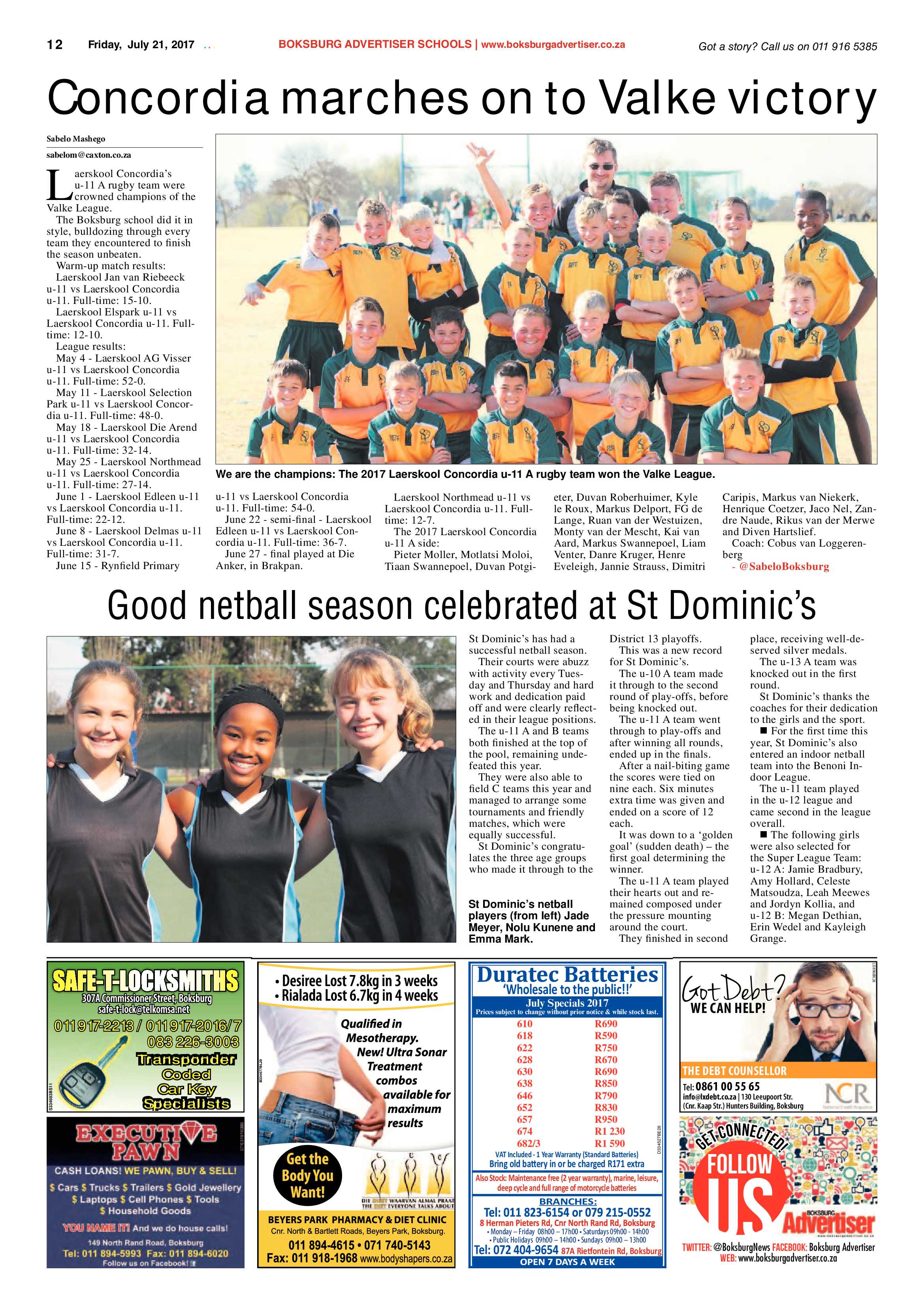 Boksburg Advertiser 18 July 2017 page 12