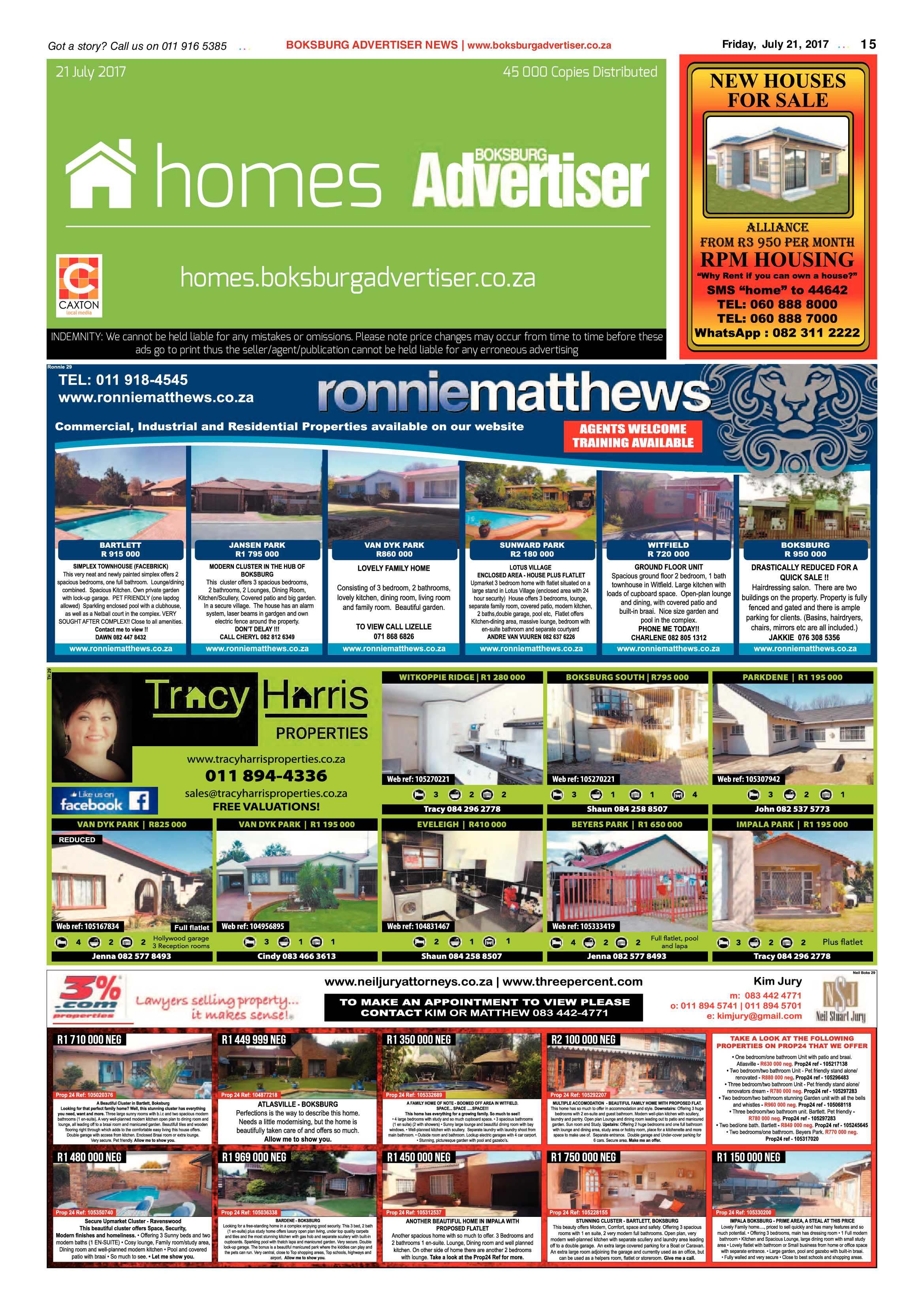 Boksburg Advertiser 18 July 2017 page 15
