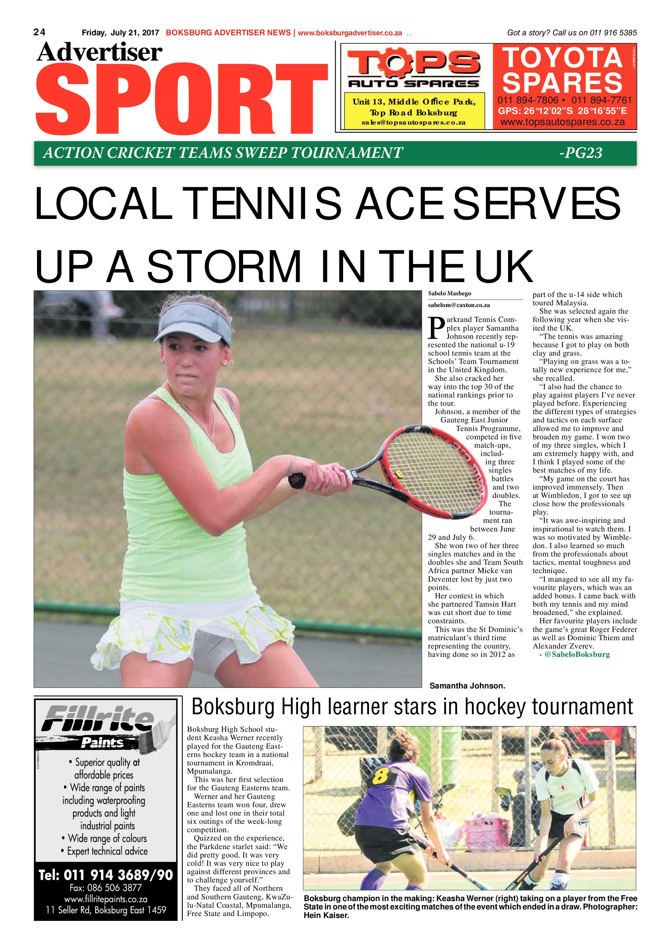 Boksburg Advertiser 18 July 2017 page 24
