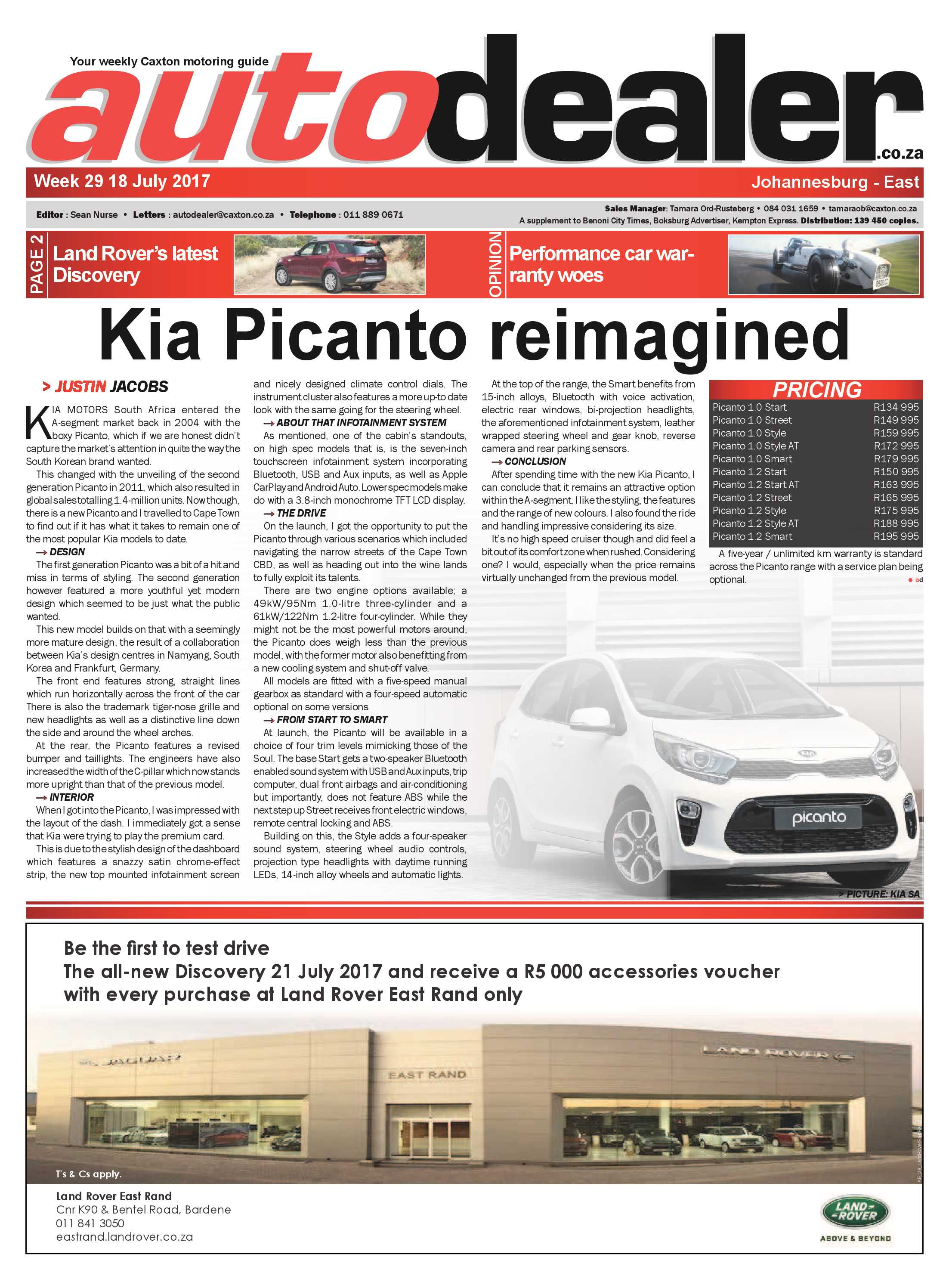 Boksburg Advertiser 18 July 2017 page 25
