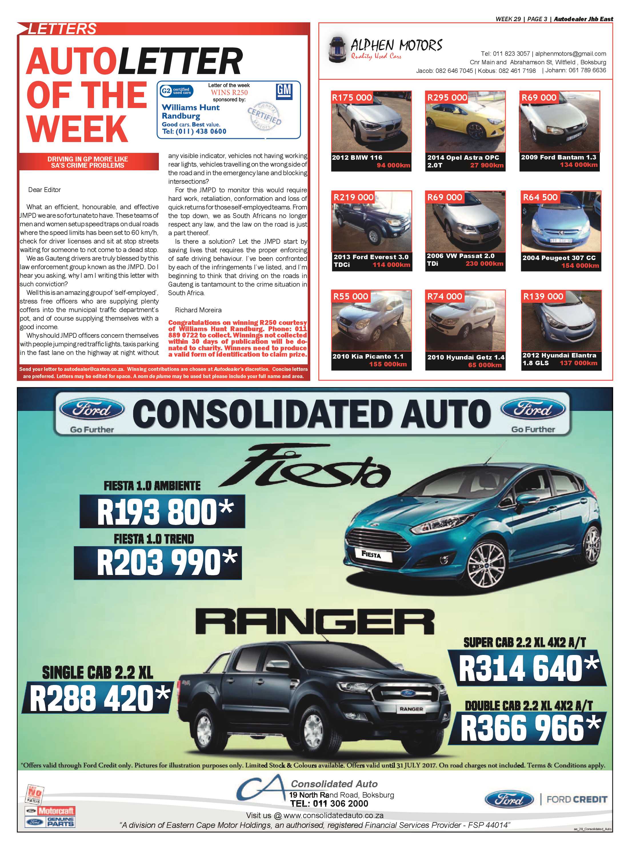 Boksburg Advertiser 18 July 2017 page 27