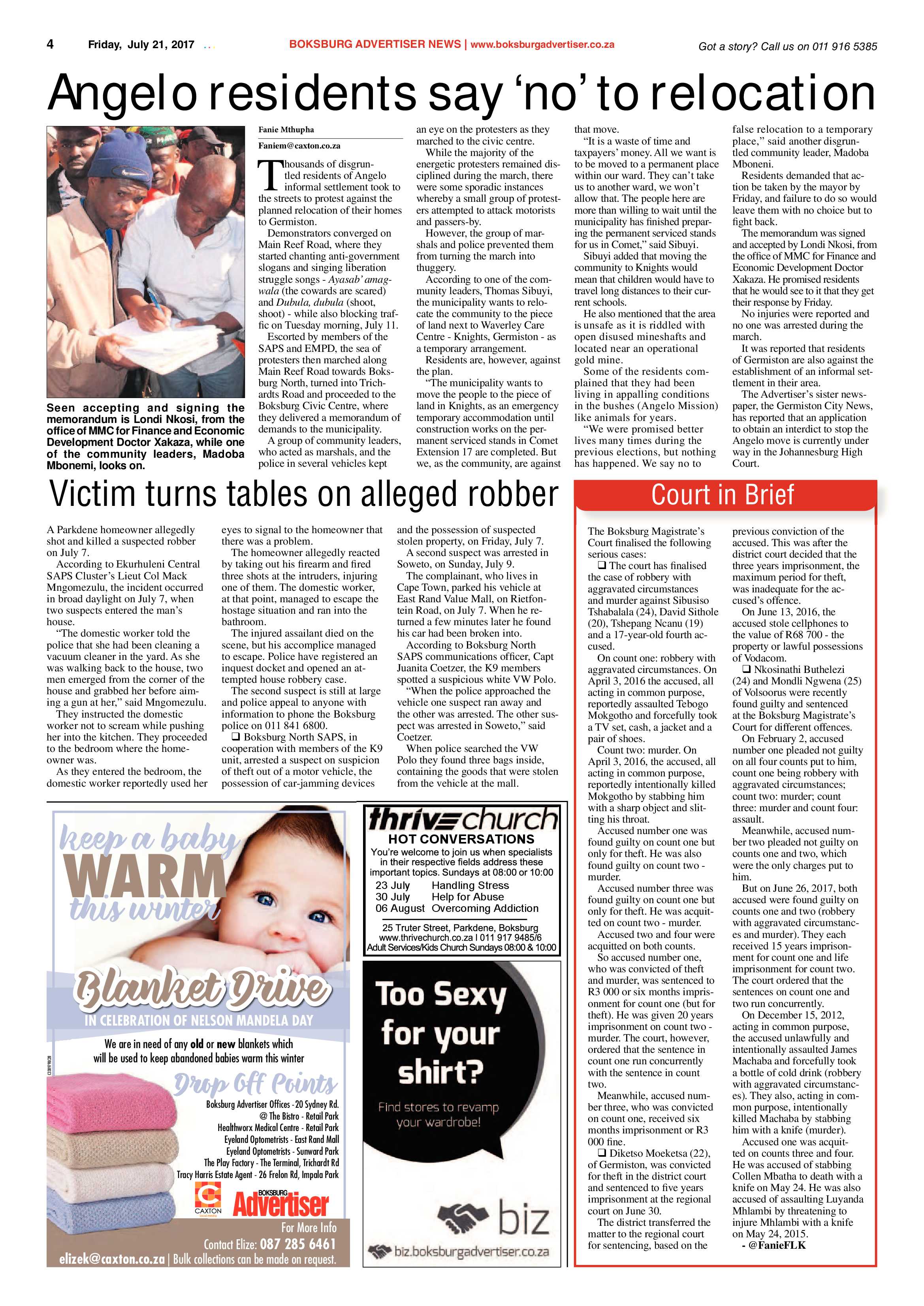 Boksburg Advertiser 18 July 2017 page 4