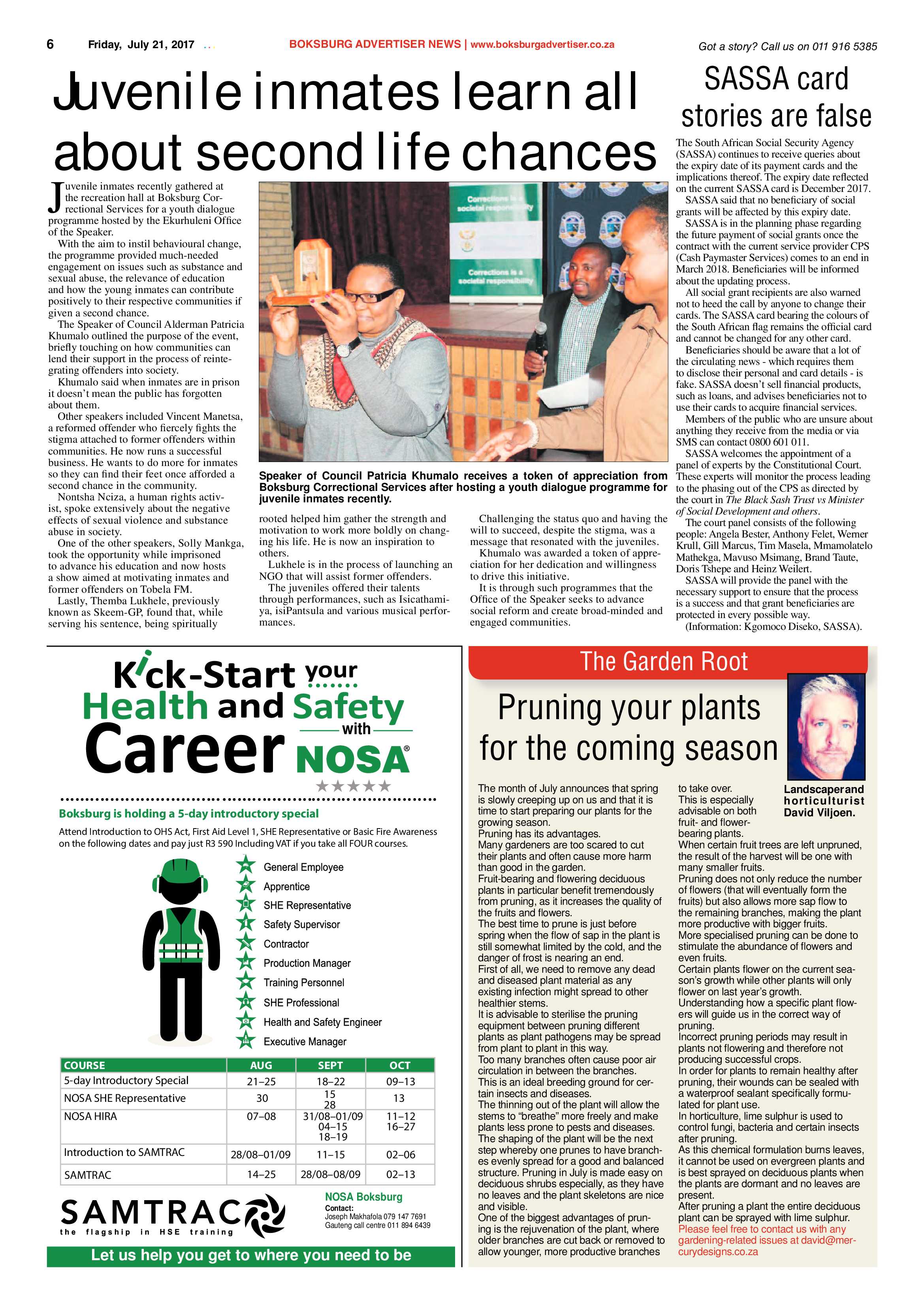 Boksburg Advertiser 18 July 2017 page 6