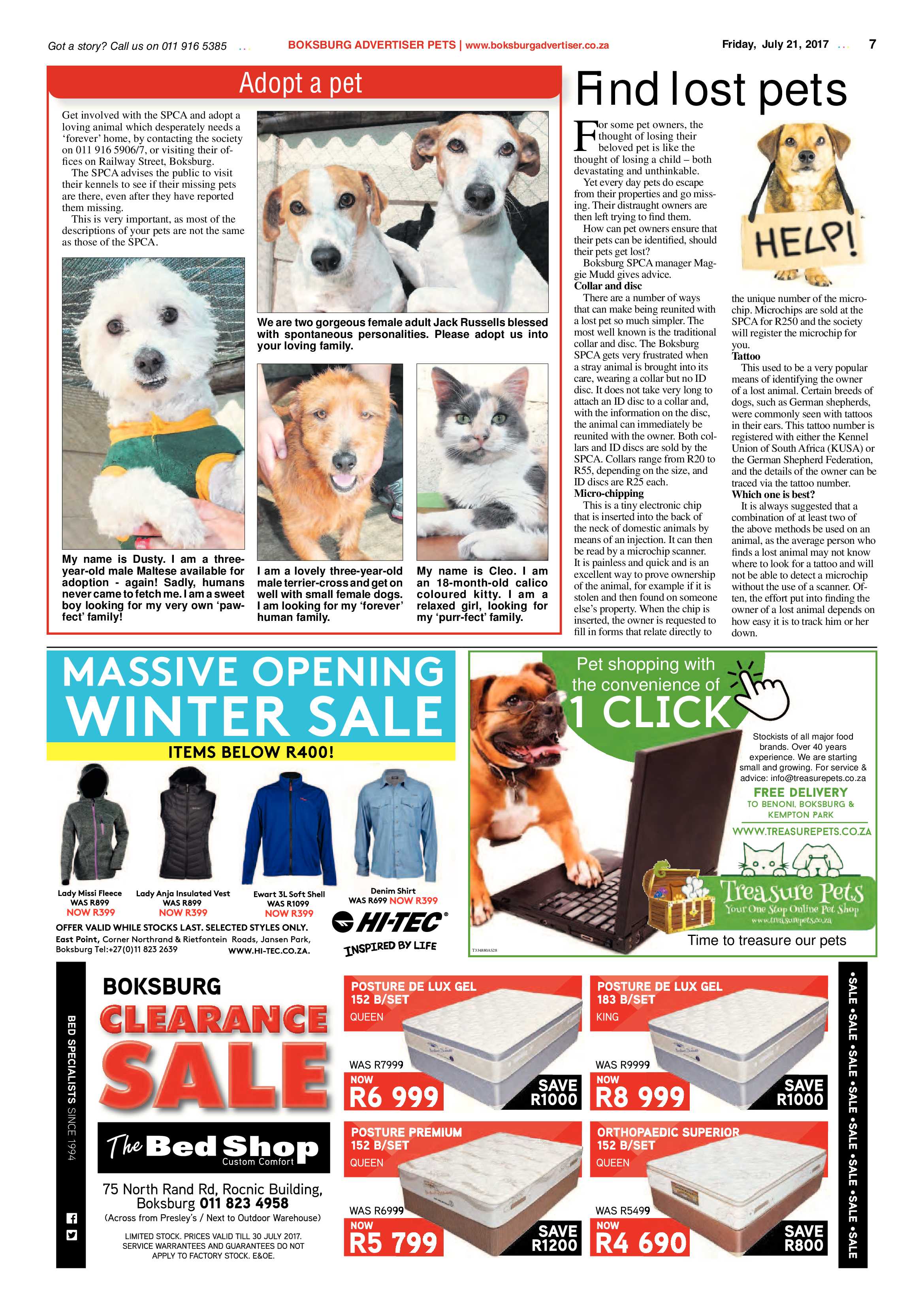 Boksburg Advertiser 18 July 2017 page 7