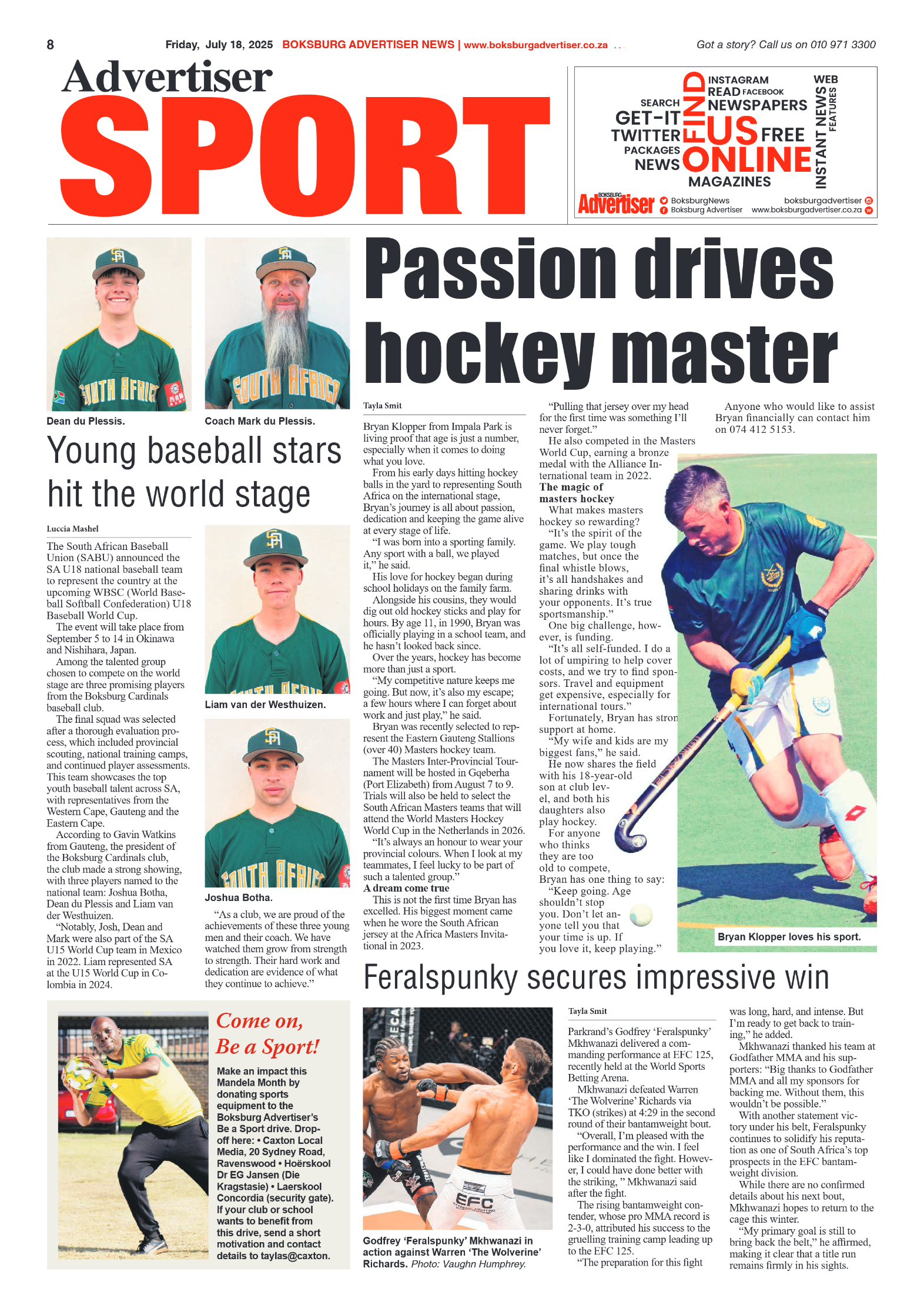 Boksburg Advertiser 18 July 2025 page 8