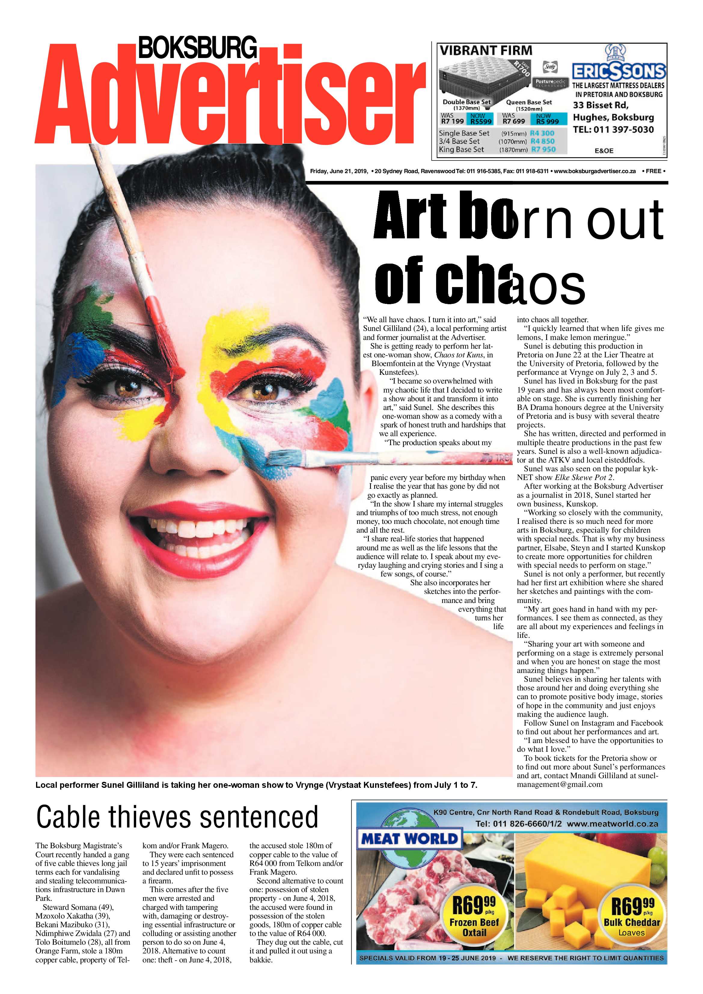 Boksburg Advertiser 18 June 2019 page 1