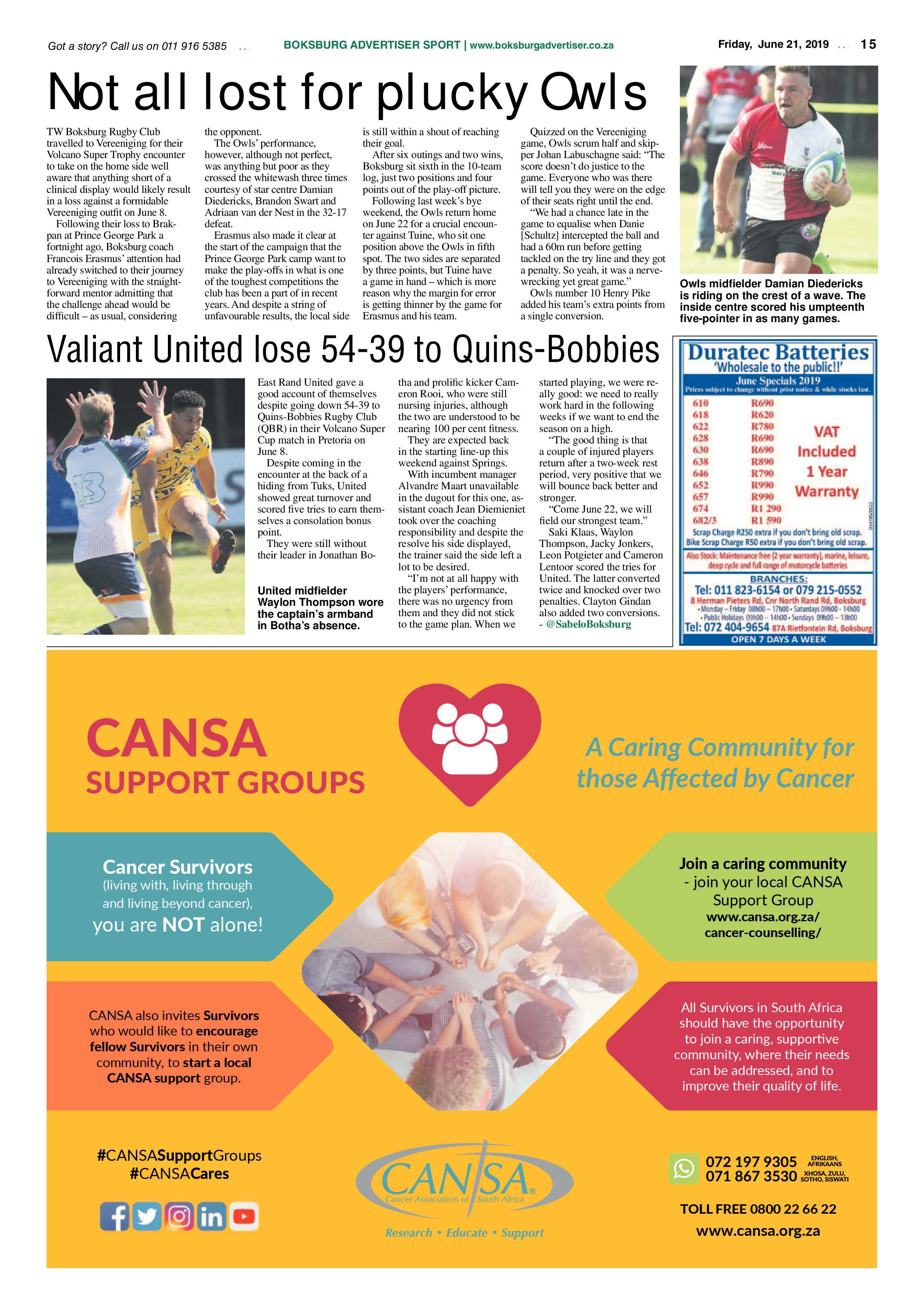 Boksburg Advertiser 18 June 2019 page 15