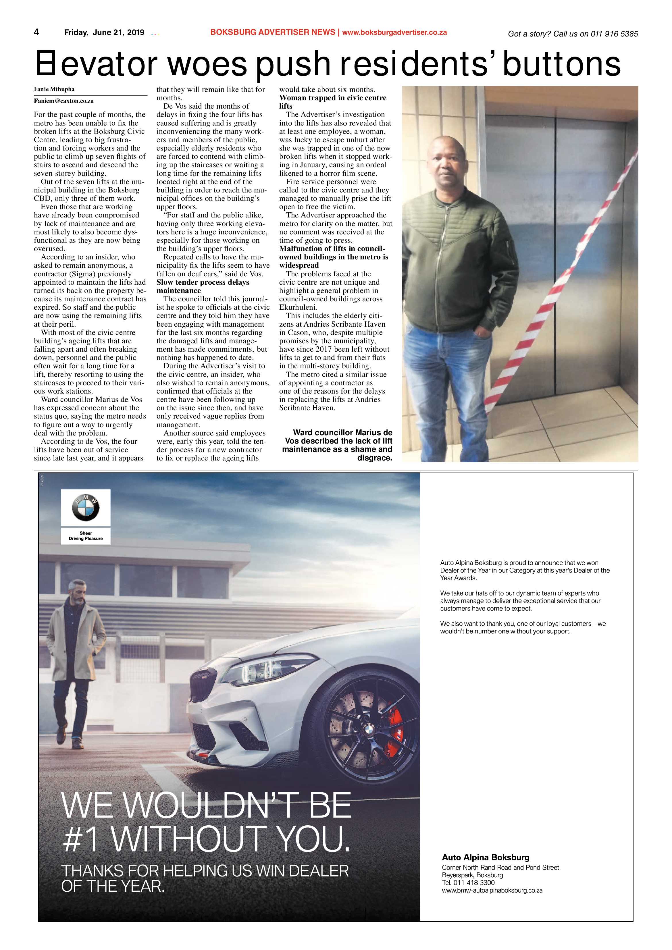 Boksburg Advertiser 18 June 2019 page 4