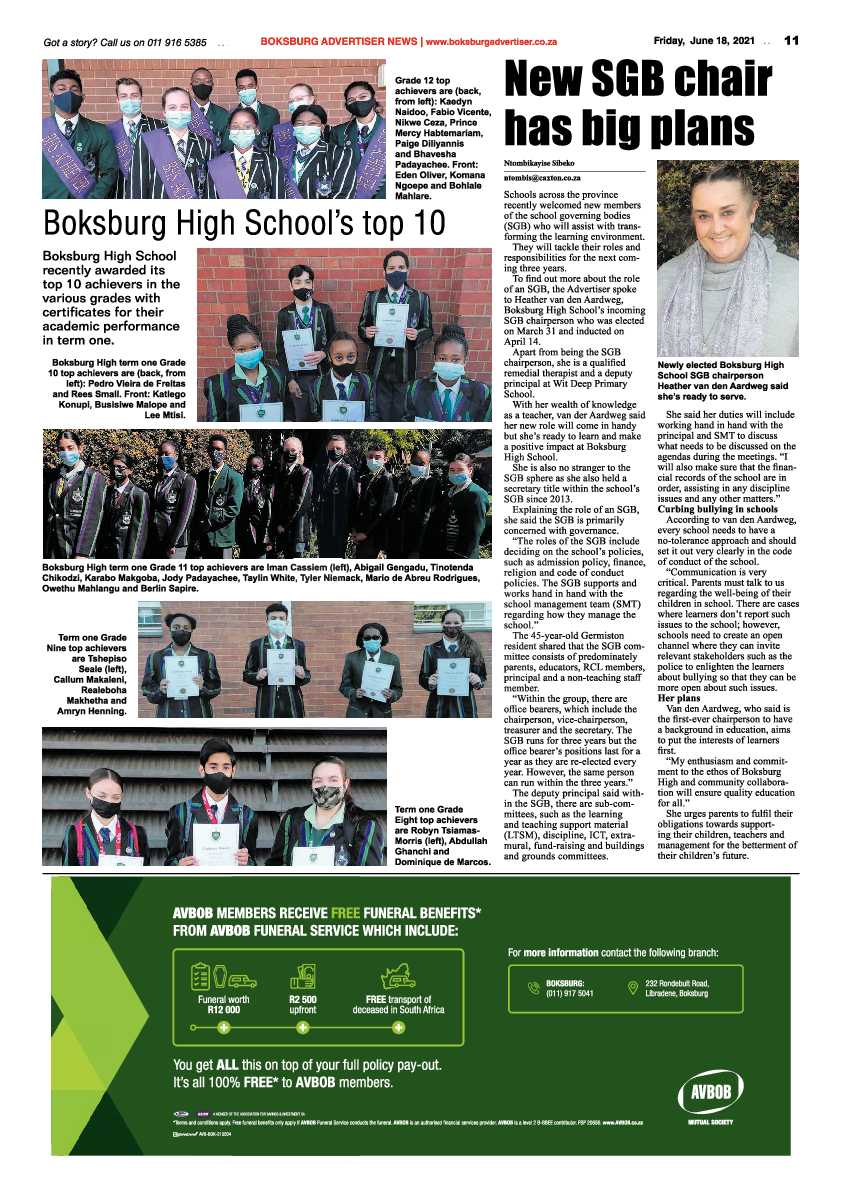 Boksburg Advertiser 18 June 2021 page 11