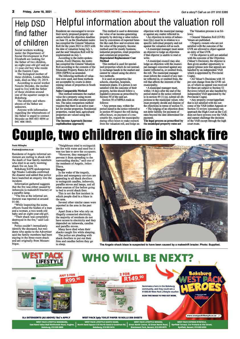 Boksburg Advertiser 18 June 2021 page 2