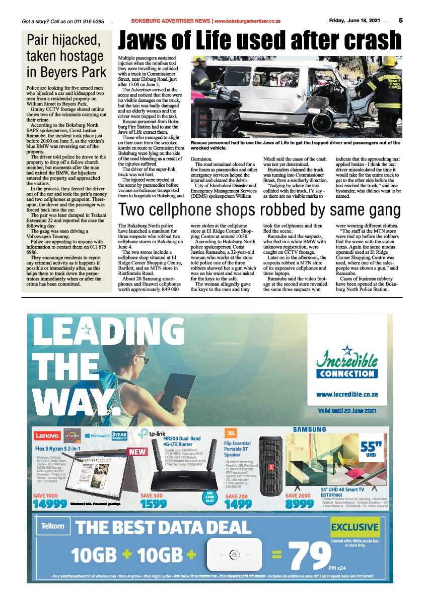 Boksburg Advertiser 18 June 2021 page 5