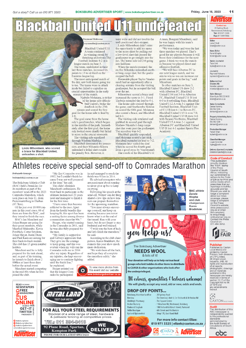 Boksburg Advertiser 18 June 2023 page 11
