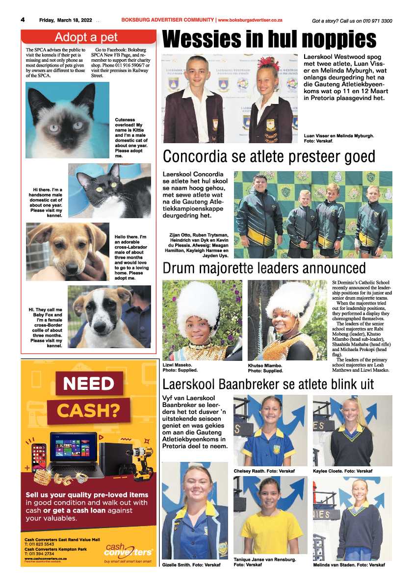 Boksburg Advertiser 18 March 2022 page 4