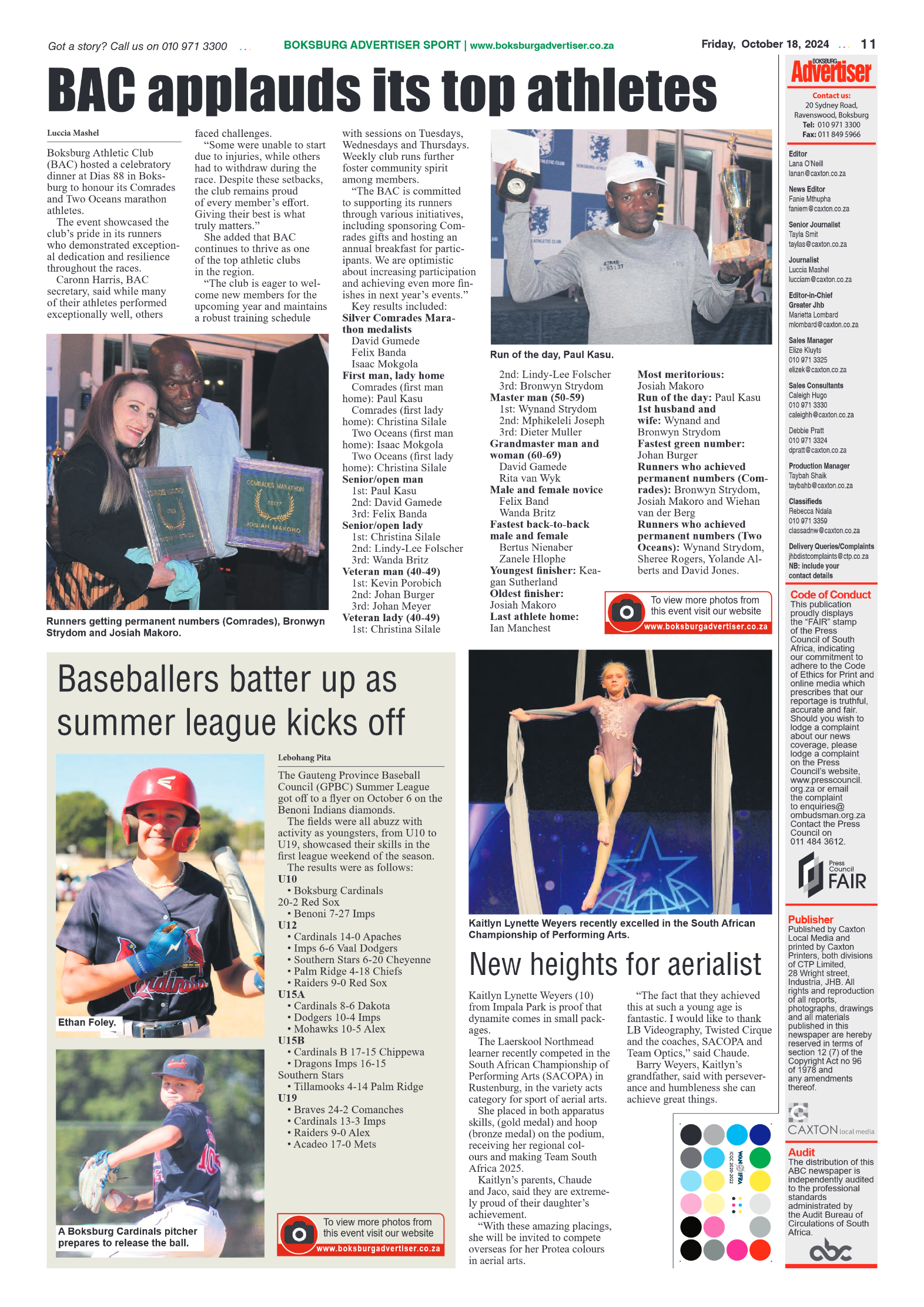 Boksburg Advertiser 18 October 2024 page 11