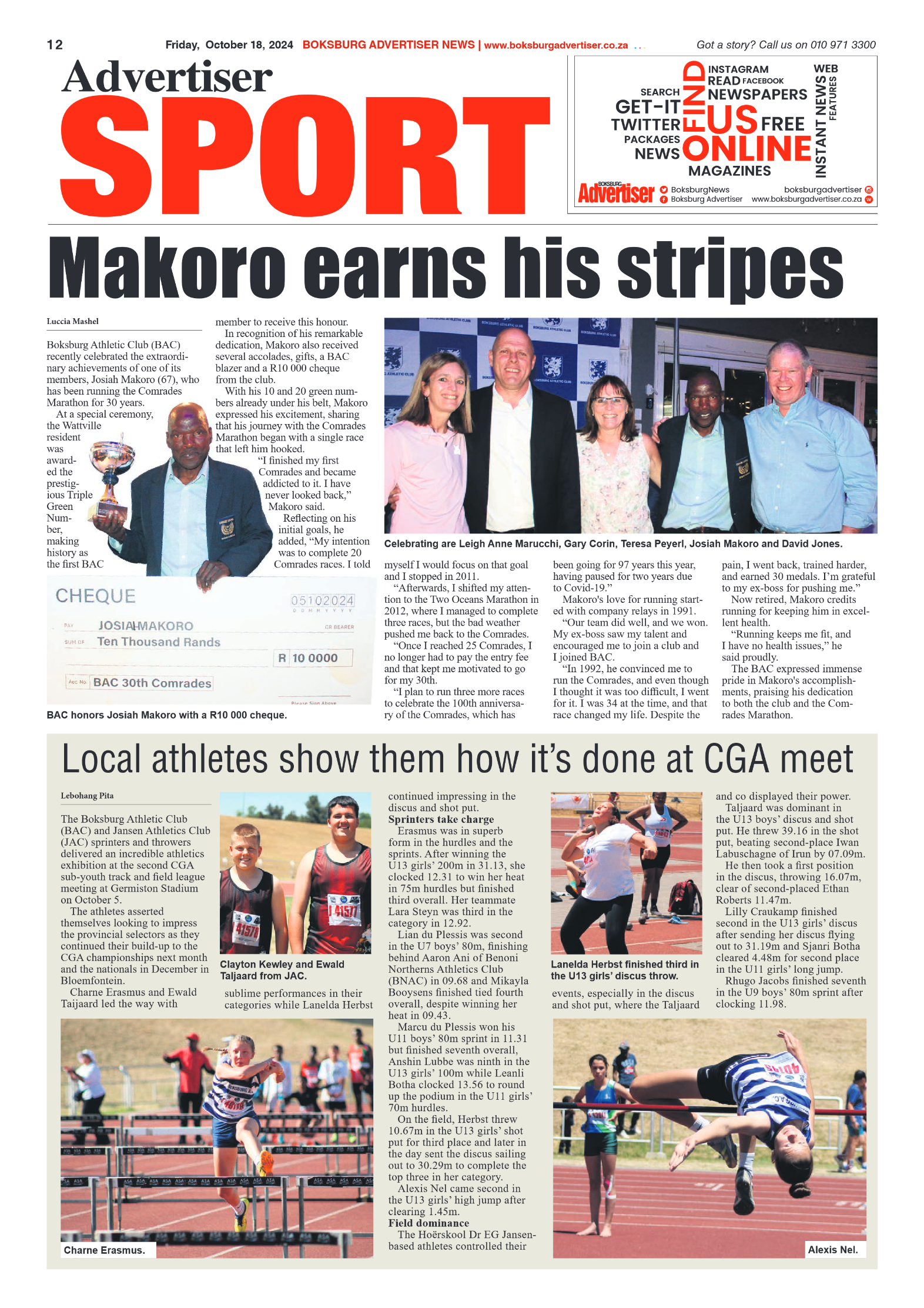 Boksburg Advertiser 18 October 2024 page 12