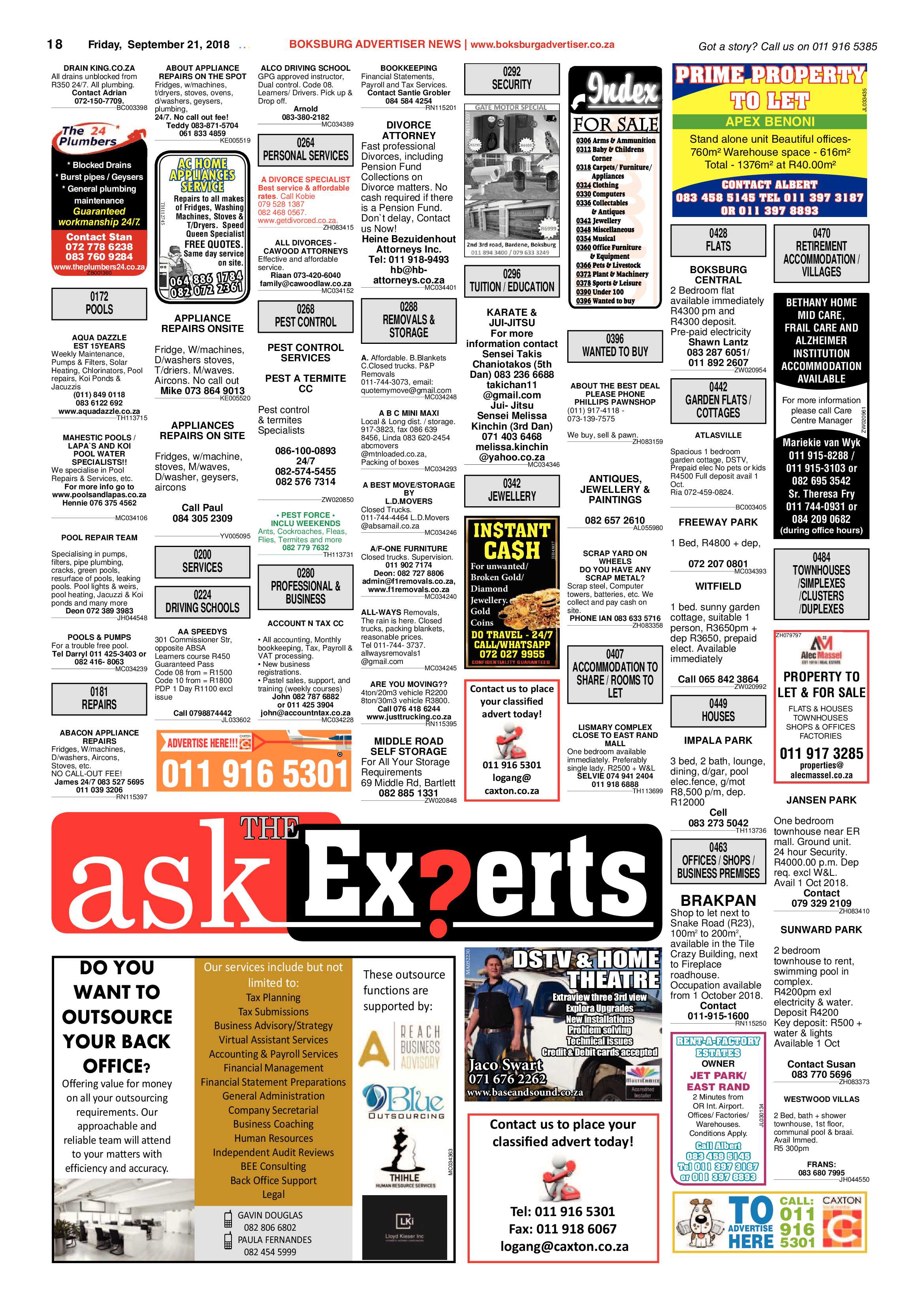 Boksburg Advertiser 18 September 2018 page 18