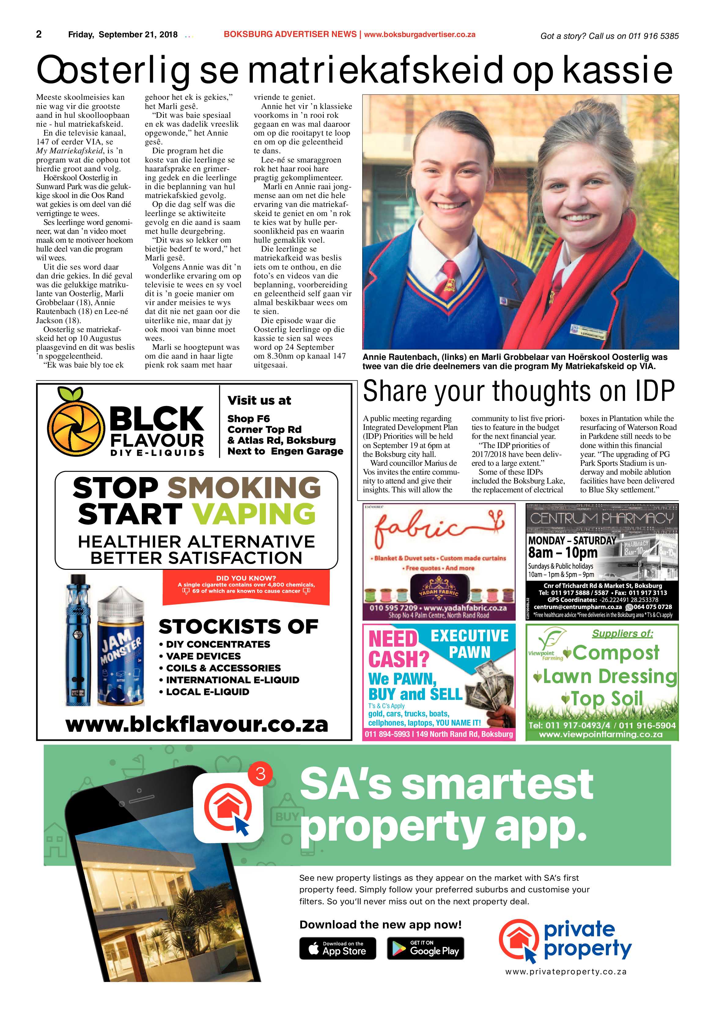 Boksburg Advertiser 18 September 2018 page 2