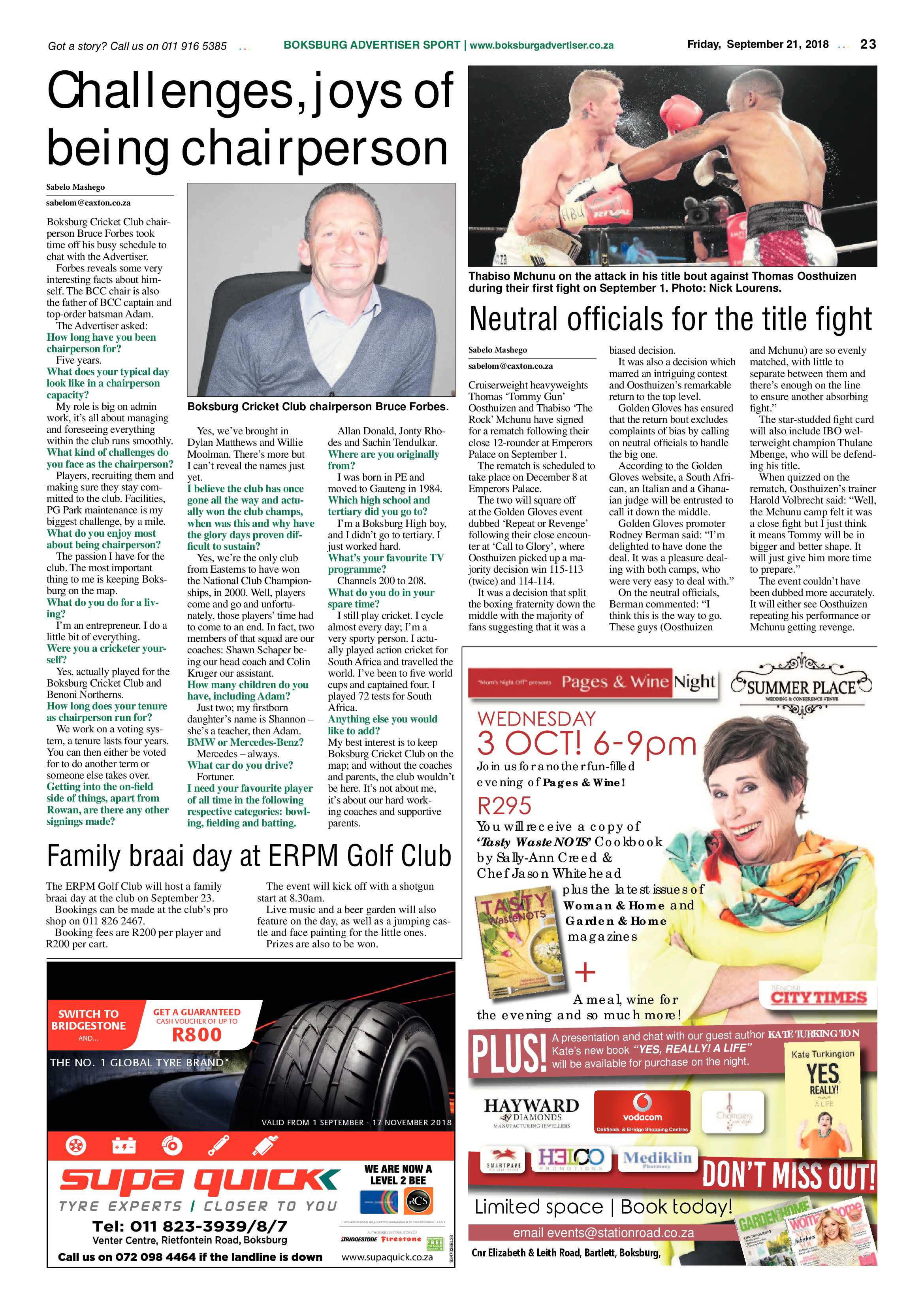 Boksburg Advertiser 18 September 2018 page 23