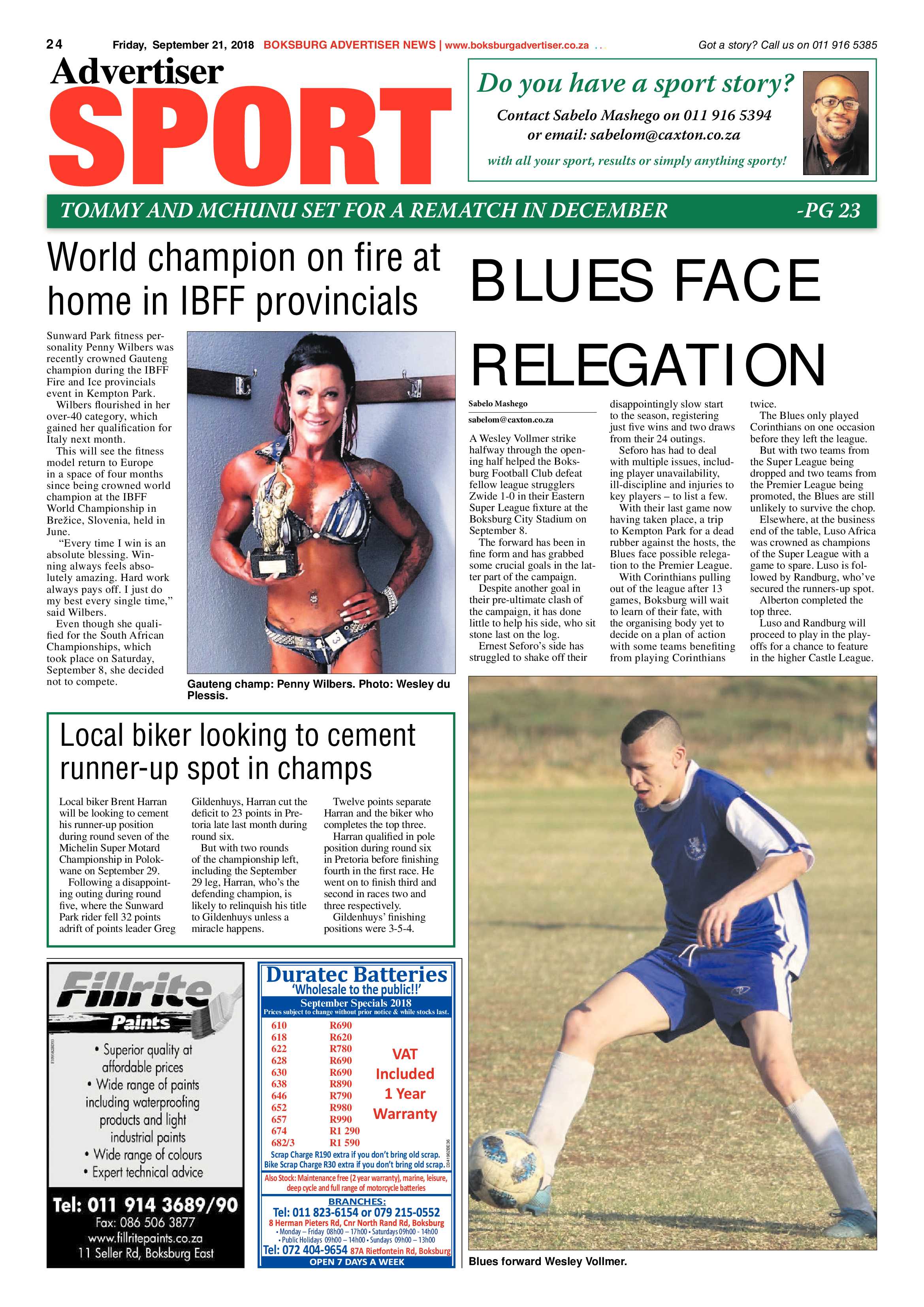 Boksburg Advertiser 18 September 2018 page 24