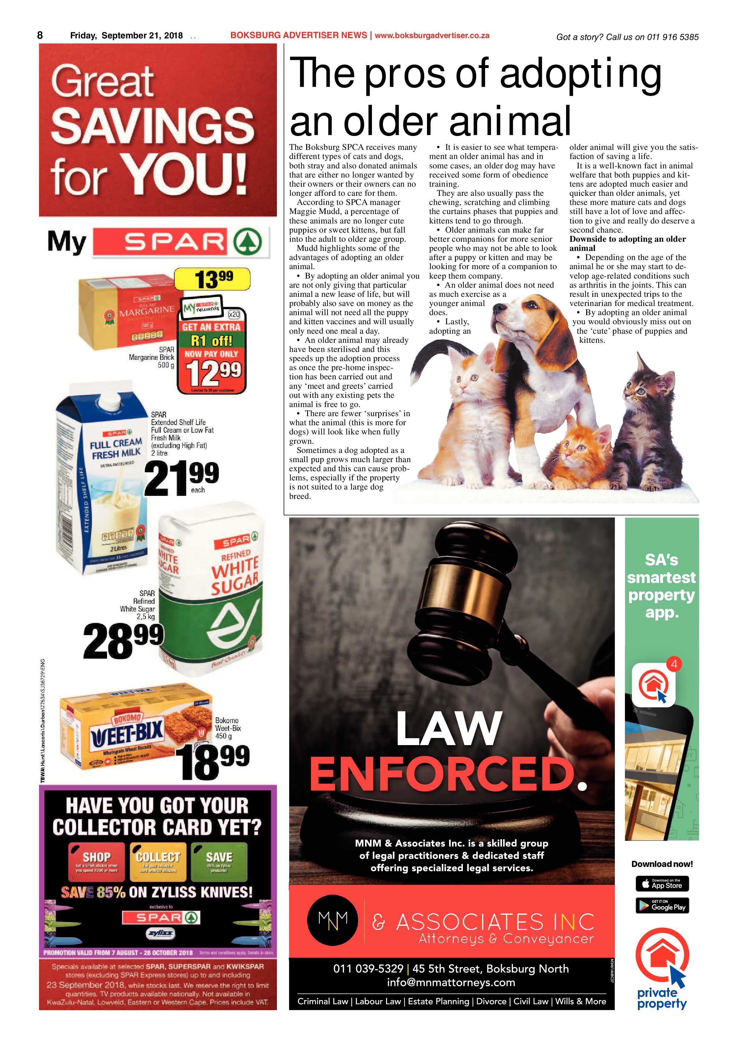Boksburg Advertiser 18 September 2018 page 8