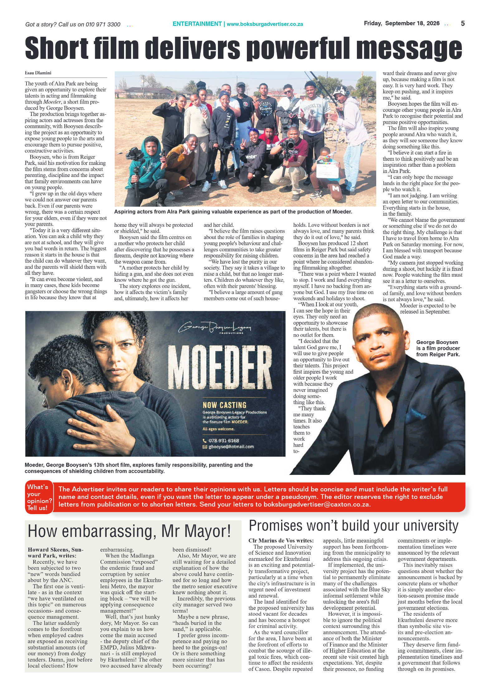 Boksburg Advertiser 18 September 2026 page 5