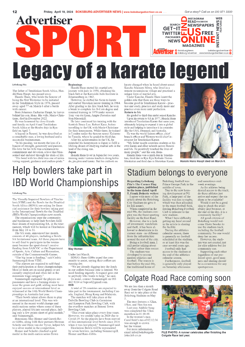 Boksburg Advertiser 19 April 2024 page 12